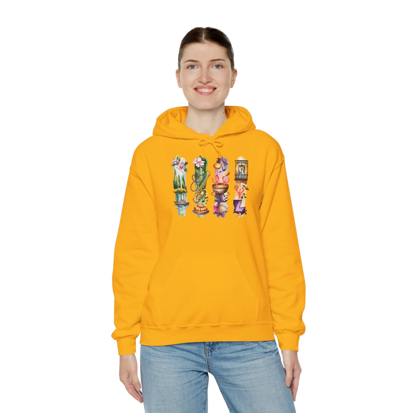 Louisiana Nature Hoodie – Unisex Sweatshirt for Music, Culture & Nature Lovers