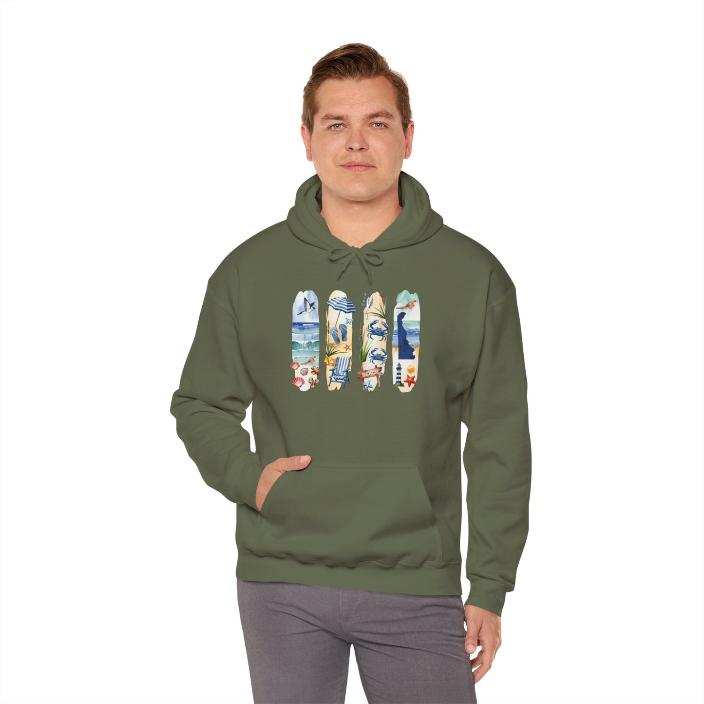 Delaware Nature Hoodie – Unisex Sweatshirt for Shoreline & Trail Lovers