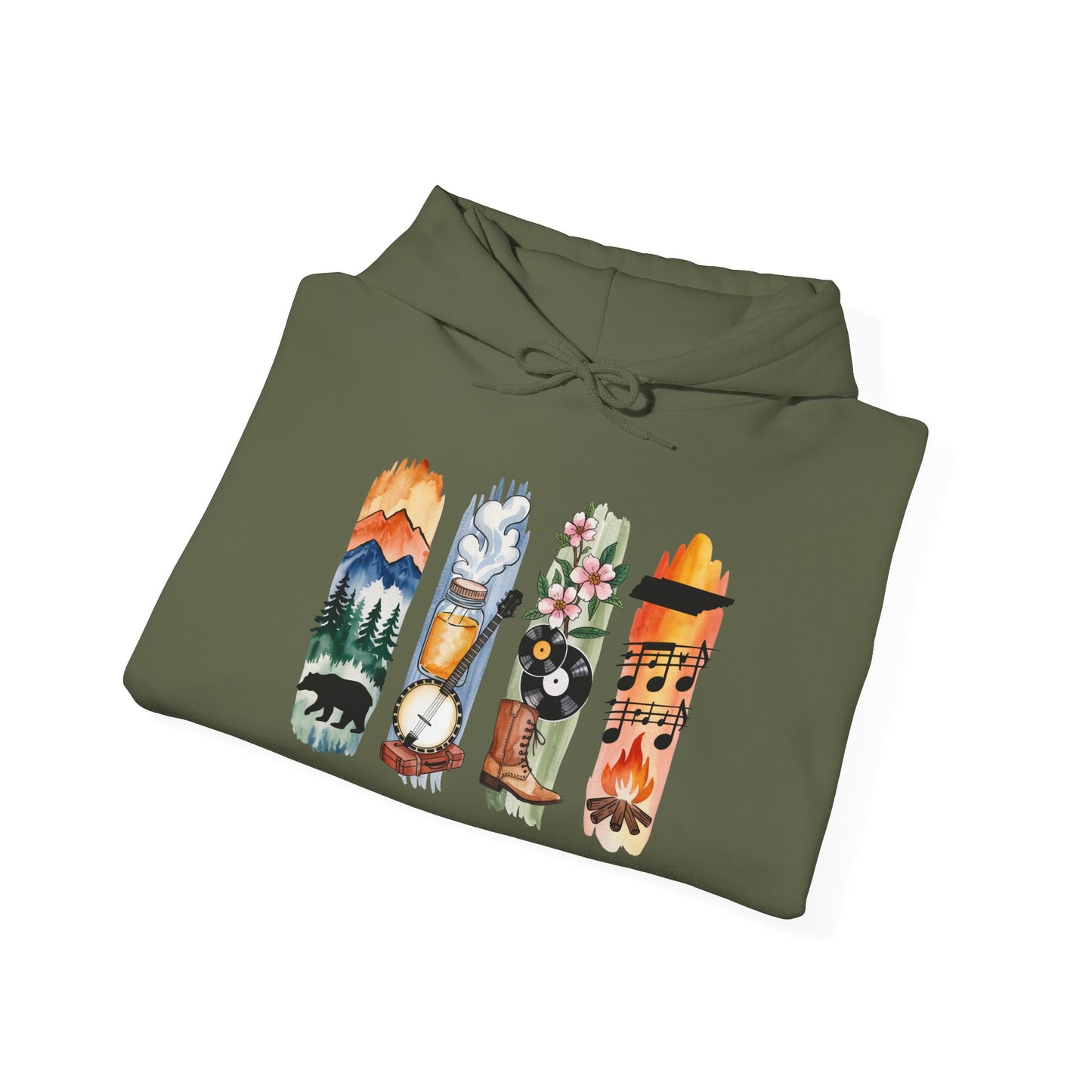 Tennessee Nature Hoodie – Unisex Smoky Mountains Sweatshirt for Outdoor & Nature lovers