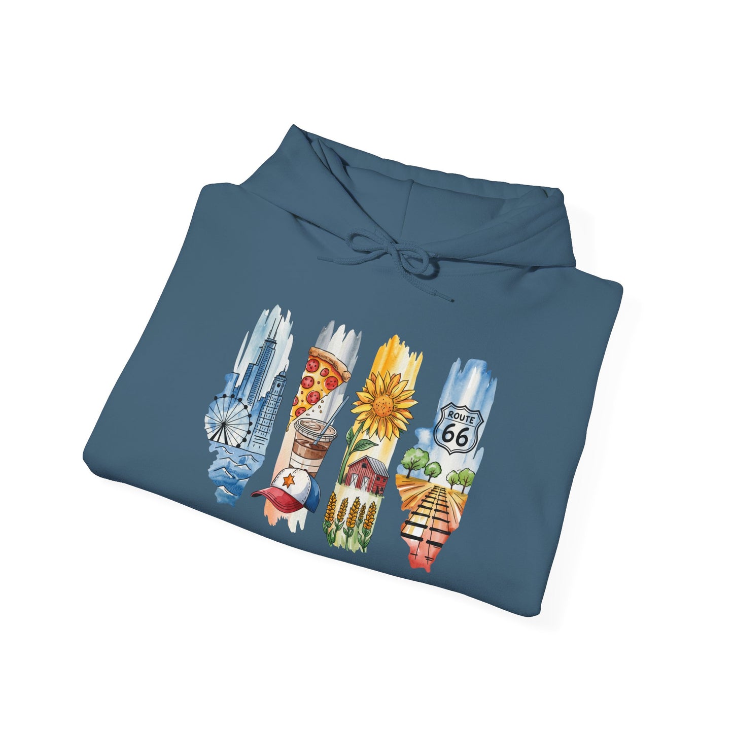Illinois Nature Hoodie – Unisex Sweatshirt for Trail, Lake & City Escape Lovers