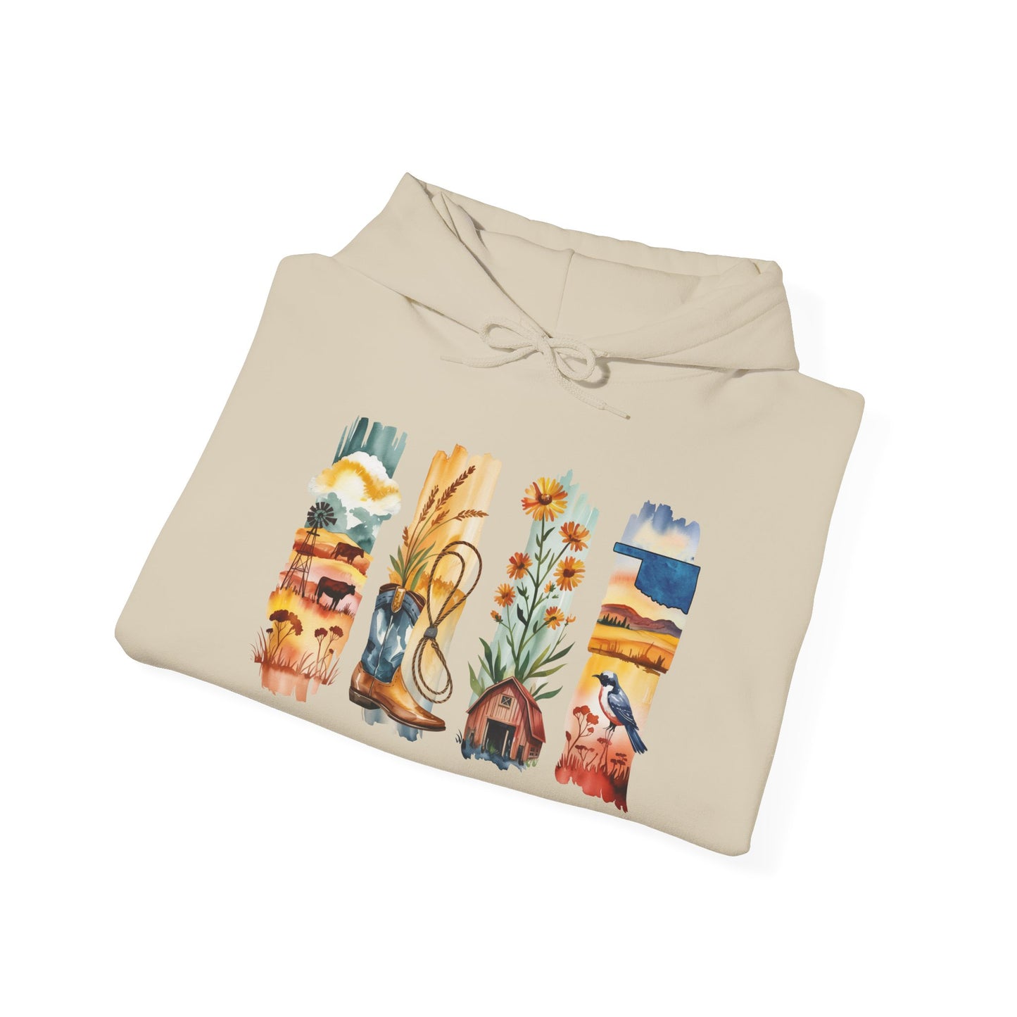 Oklahoma Nature Hoodie – Unisex Scenic Sweatshirt for Outdoor Adventurers