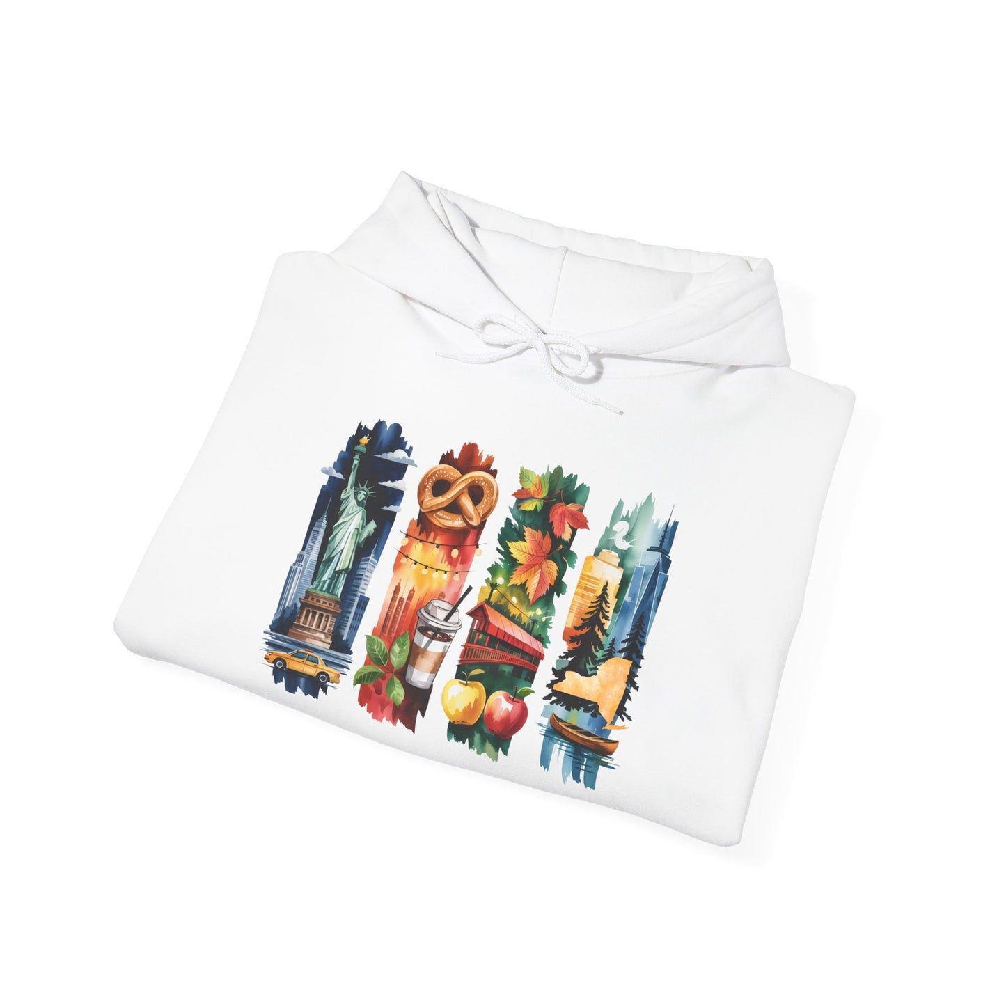 New York Nature Hoodie – Unisex Empire State Sweatshirt for Tourists and Travelers