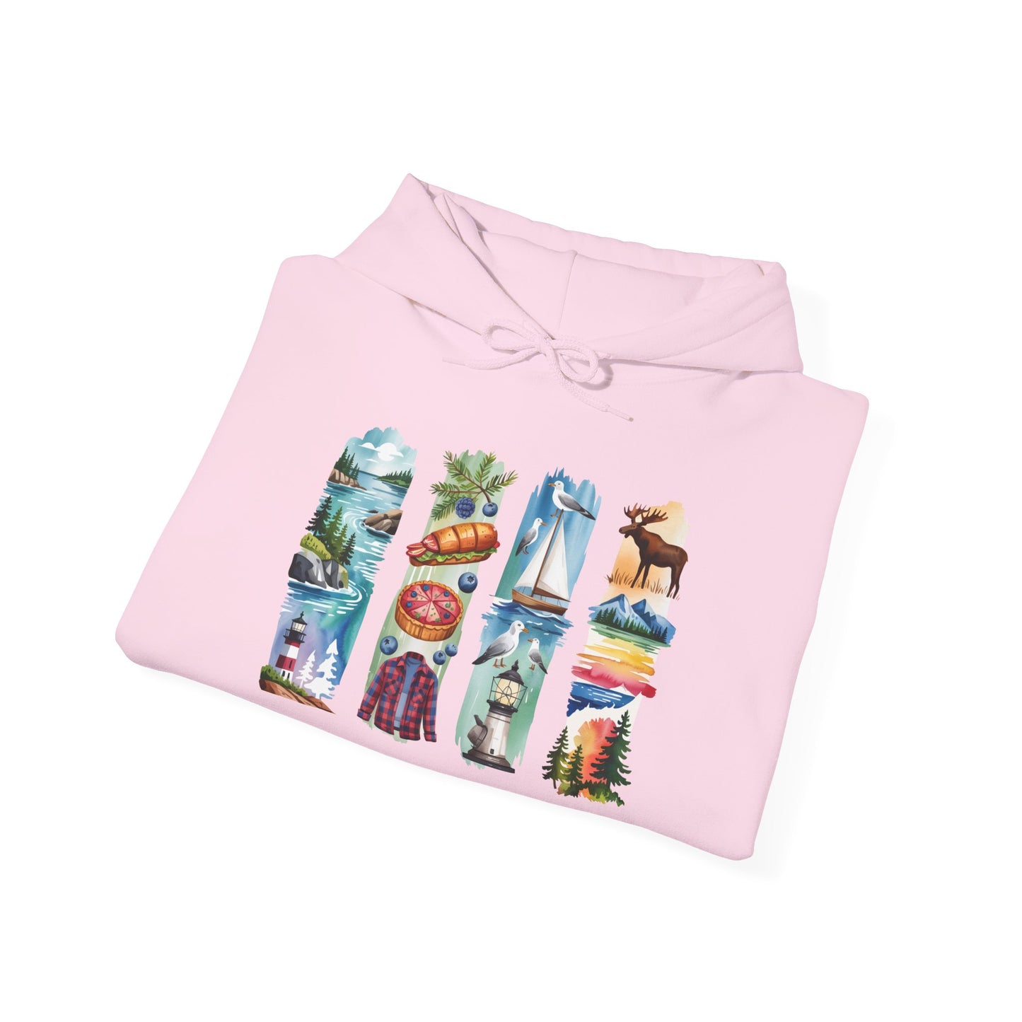 Maine Nature Hoodie – Unisex Sweatshirt for Wilderness Lovers