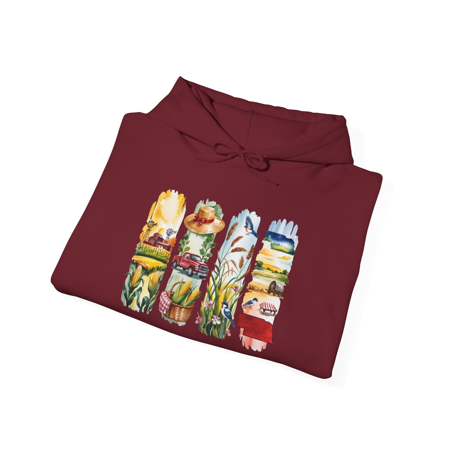 Nebraska Nature Hoodie – Unisex Sweatshirt for Prairie & Plains Explorers