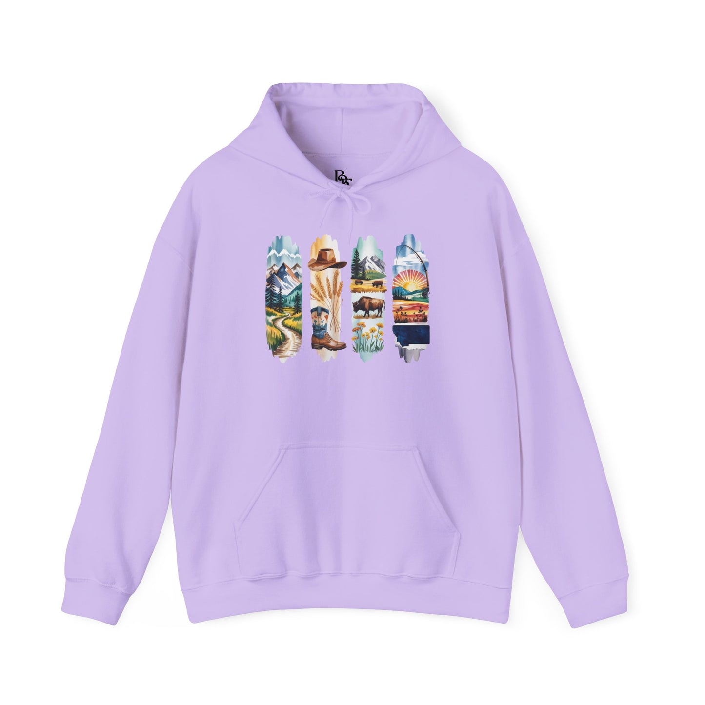 Montana Nature Hoodie – Unisex Big Sky Country Sweatshirt for Wilderness Lovers