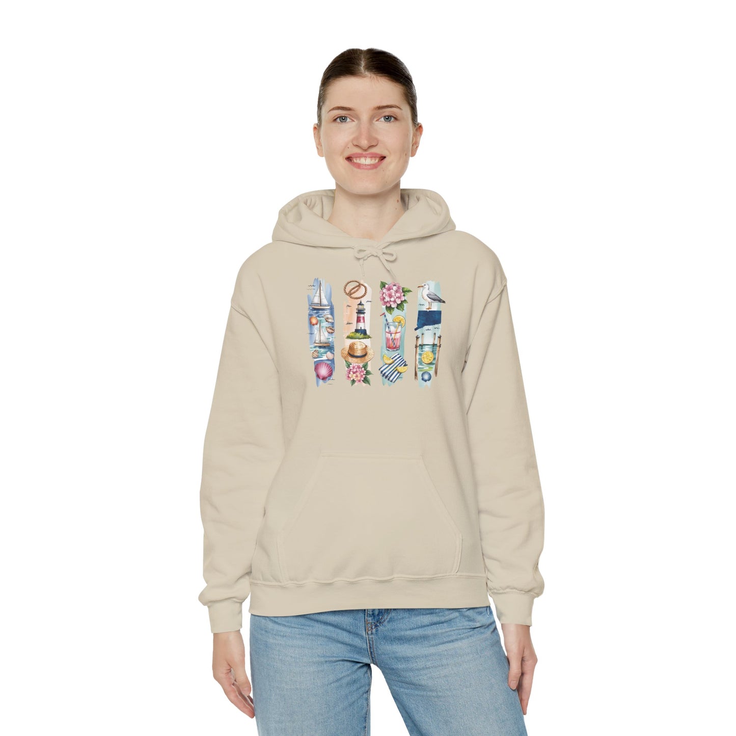 Connecticut Nature Hoodie – Unisex Sweatshirt for Forest & Shoreline Lovers