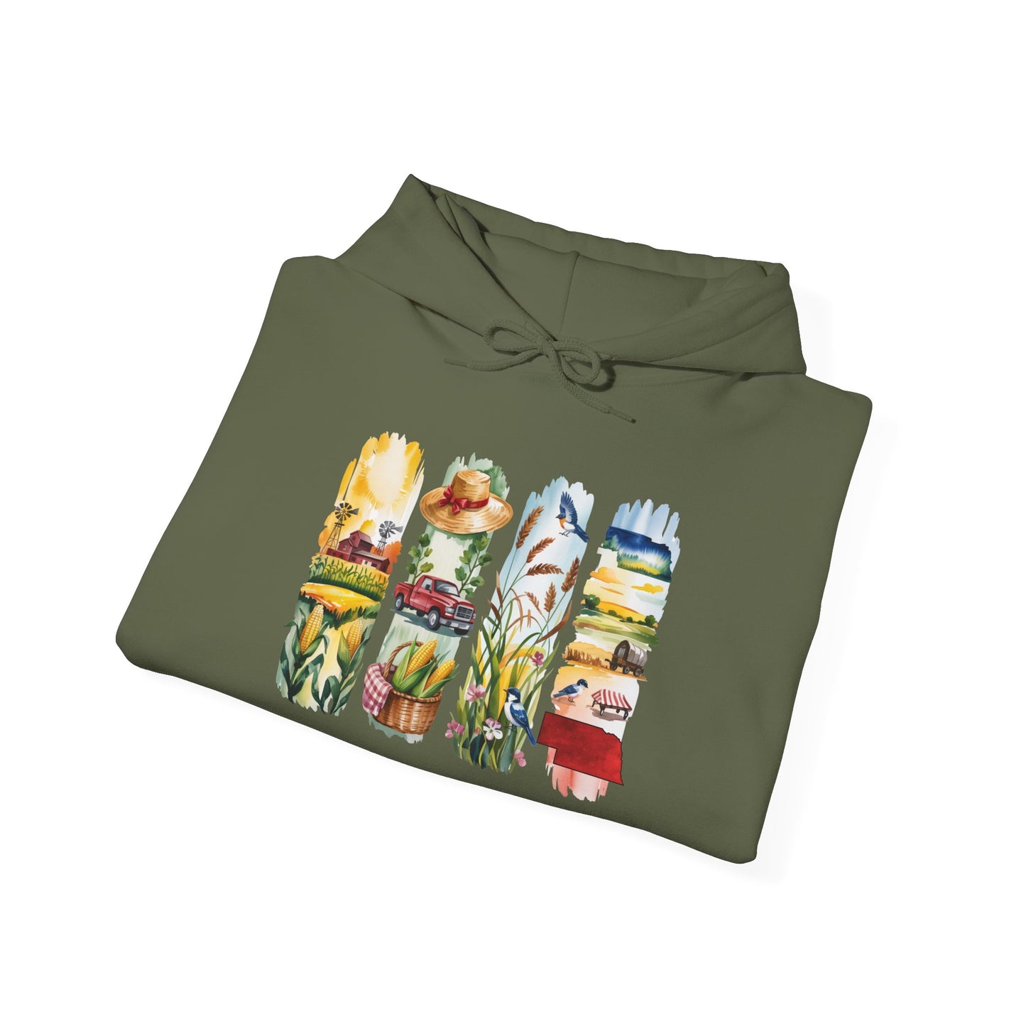 Nebraska Nature Hoodie – Unisex Sweatshirt for Prairie & Plains Explorers