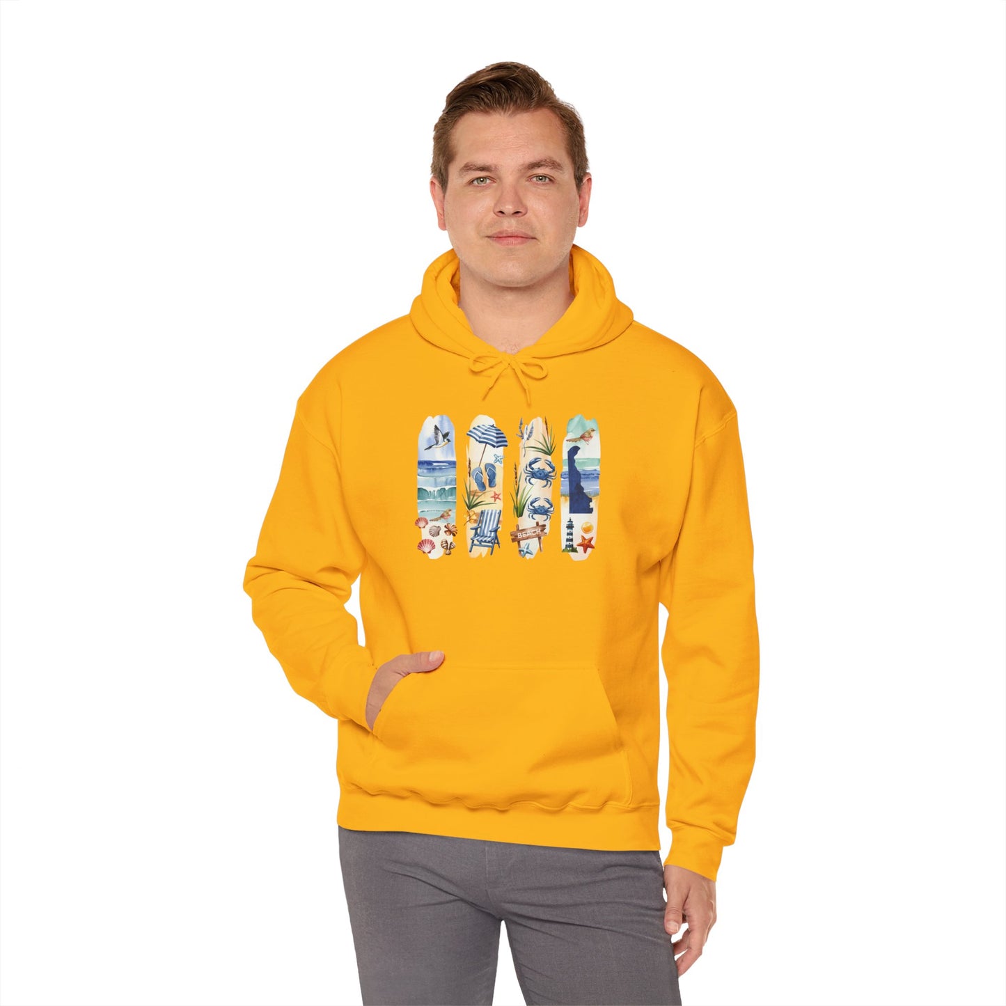 Delaware Nature Hoodie – Unisex Sweatshirt for Shoreline & Trail Lovers