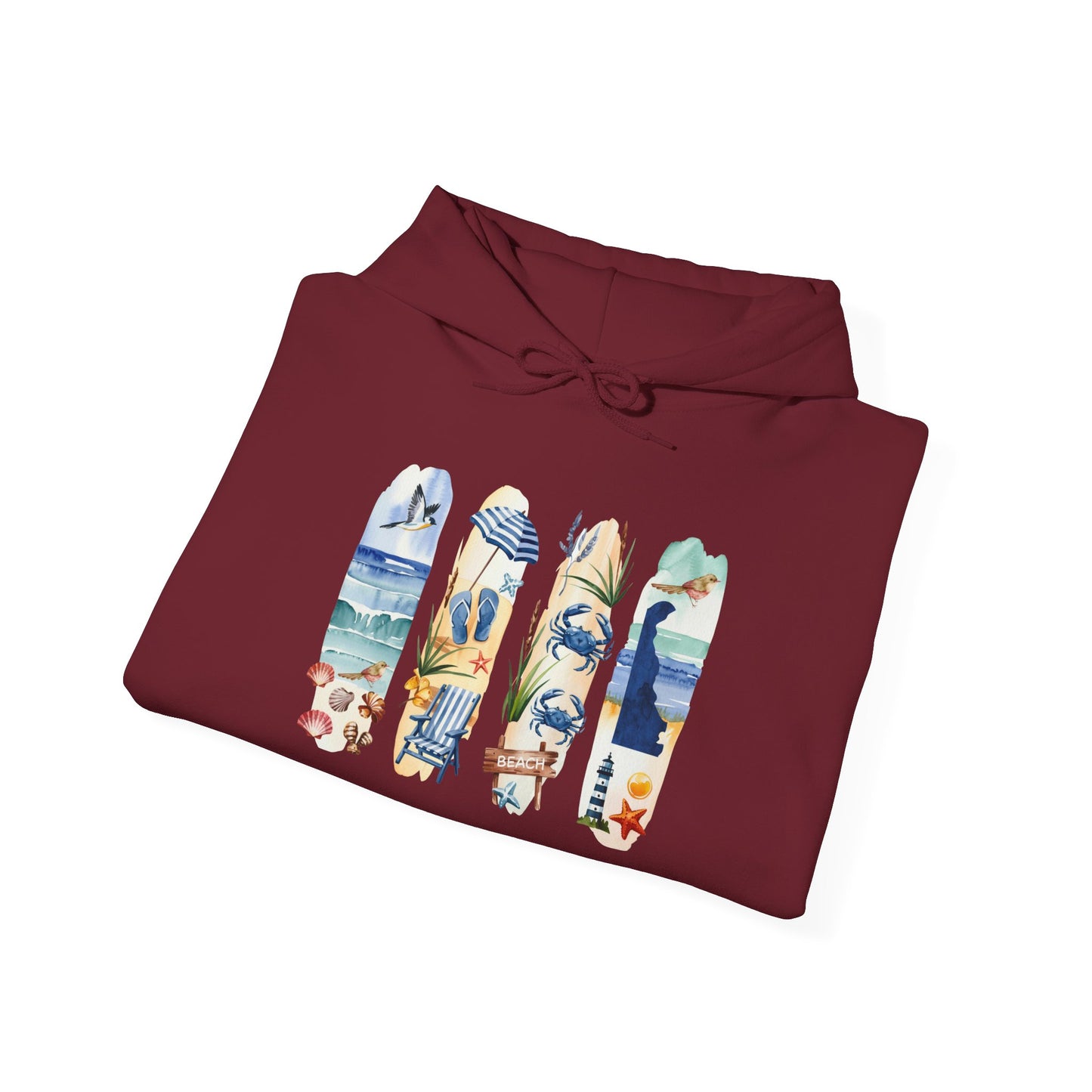 Delaware Nature Hoodie – Unisex Sweatshirt for Shoreline & Trail Lovers