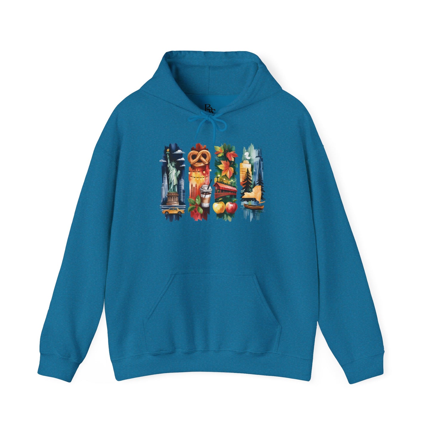 New York Nature Hoodie – Unisex Empire State Sweatshirt for Tourists and Travelers