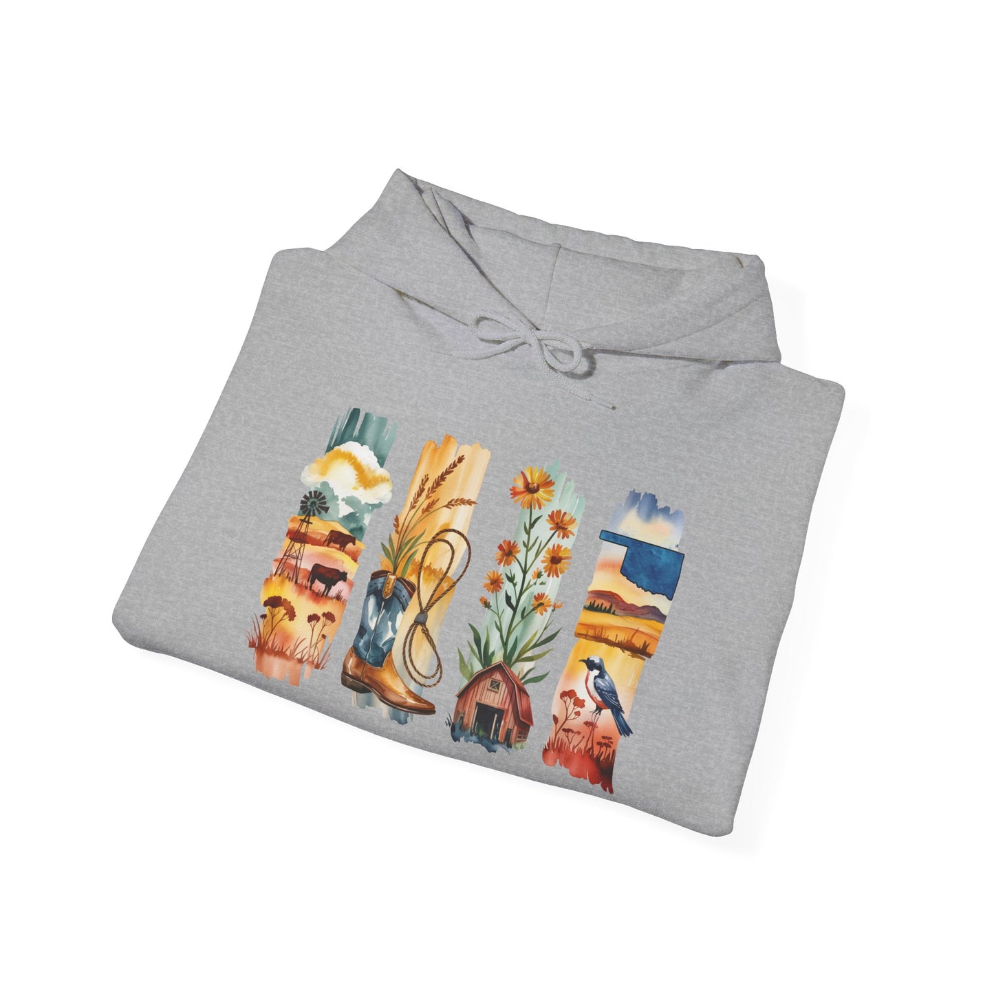 Oklahoma Nature Hoodie – Unisex Scenic Sweatshirt for Outdoor Adventurers
