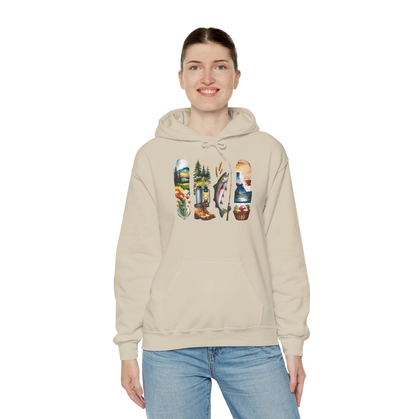 Idaho Nature Hoodie – Unisex Sweatshirt for Mountain & River Lovers