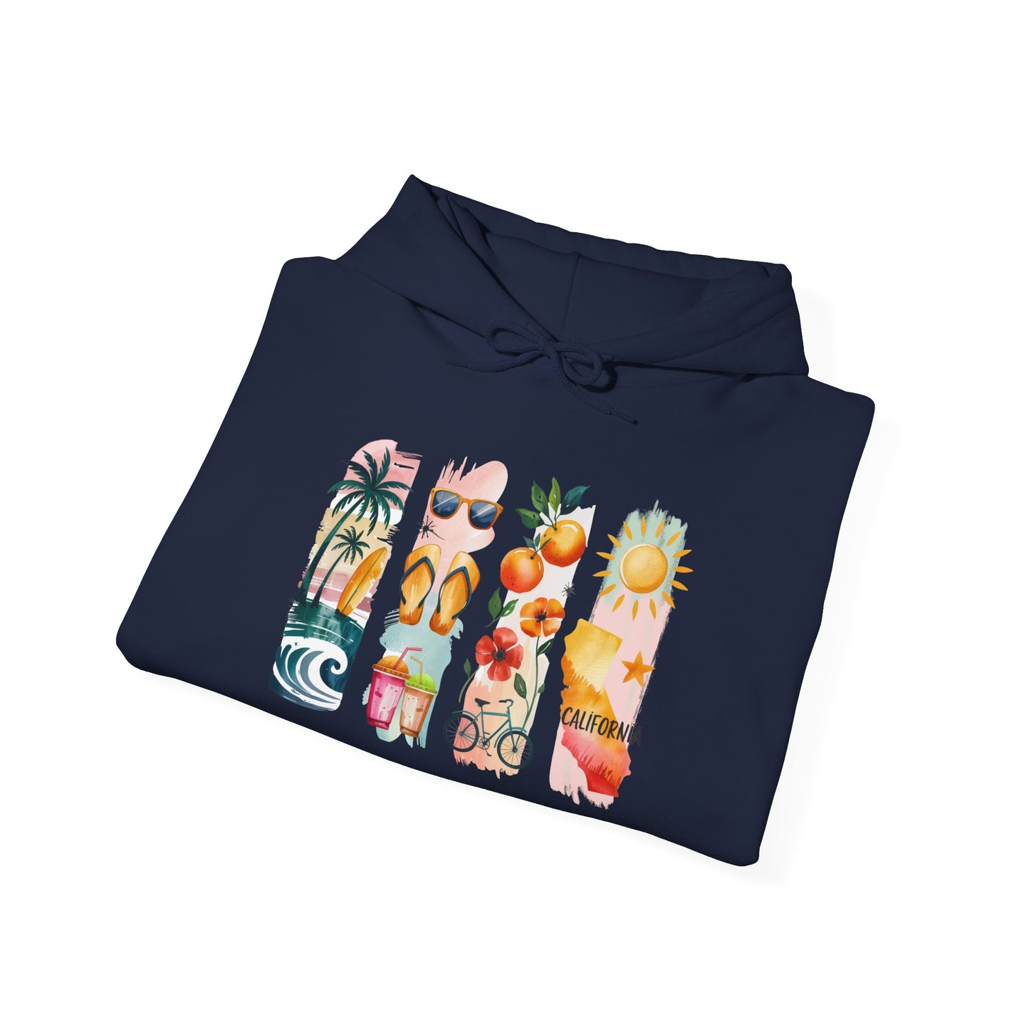 California Nature Hoodie – Unisex Sweatshirt for Water & Mountain Adventurers