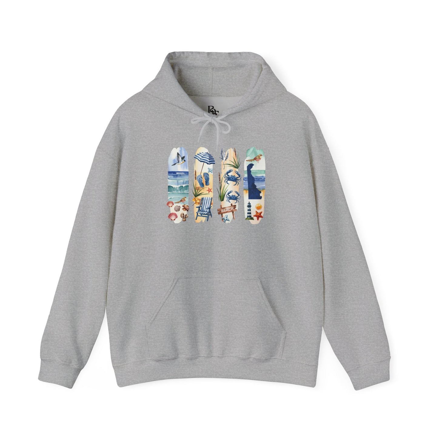 Delaware Nature Hoodie – Unisex Sweatshirt for Shoreline & Trail Lovers