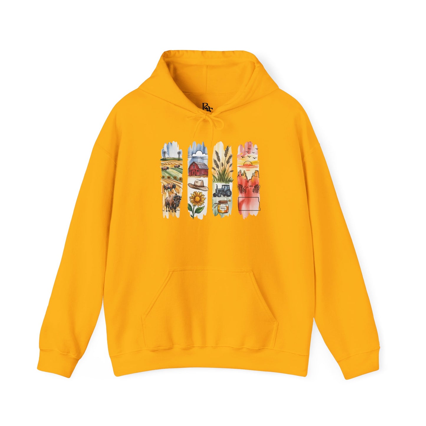 North Dakota Nature Hoodie – Unisex Sweatshirt for Prairie & Park Lovers