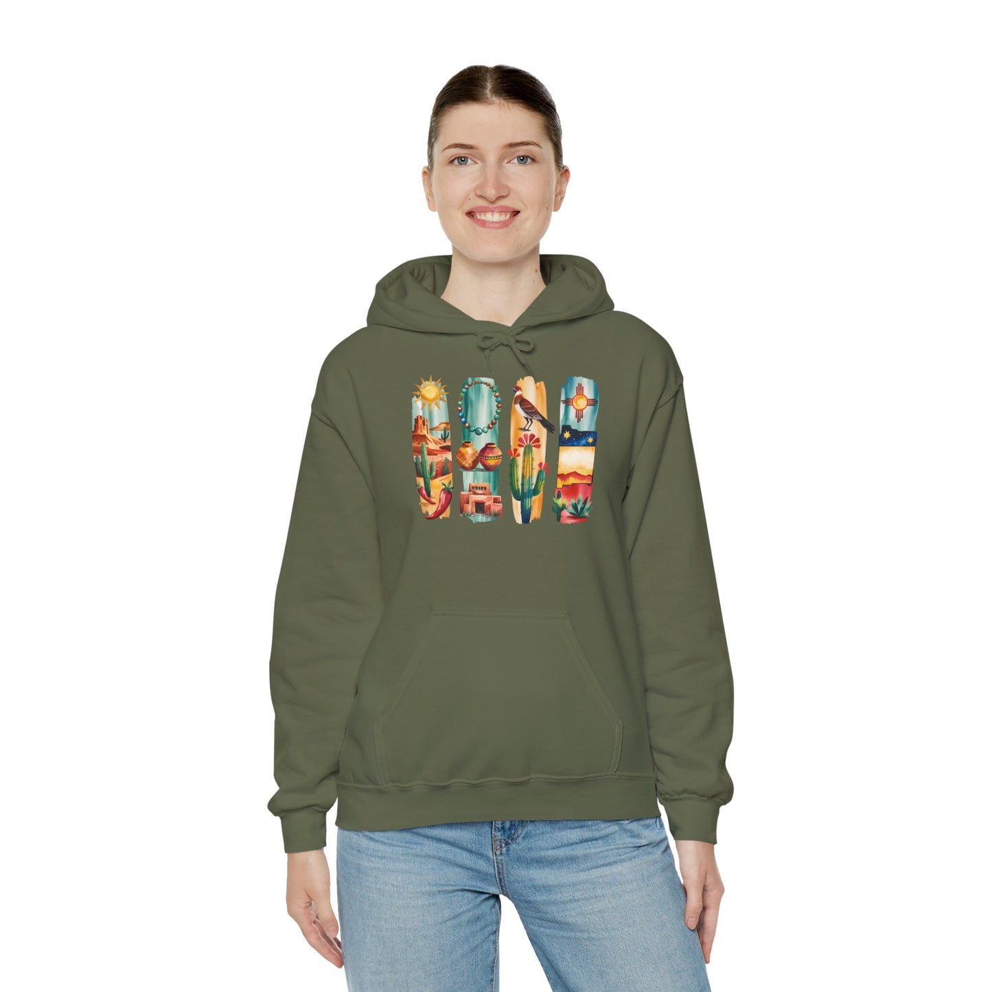 New Mexico Nature Hoodie – Unisex Sweatshirt for Desert & Mountain Lovers