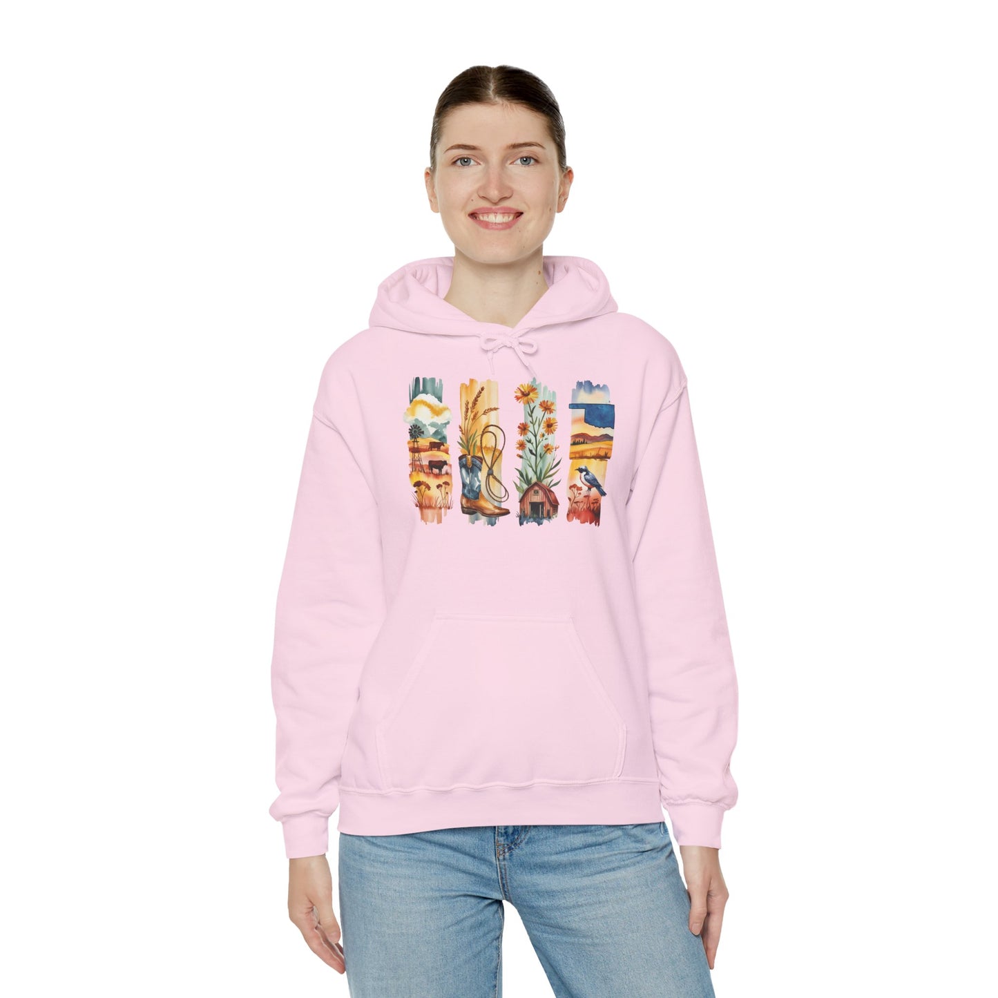 Oklahoma Nature Hoodie – Unisex Scenic Sweatshirt for Outdoor Adventurers