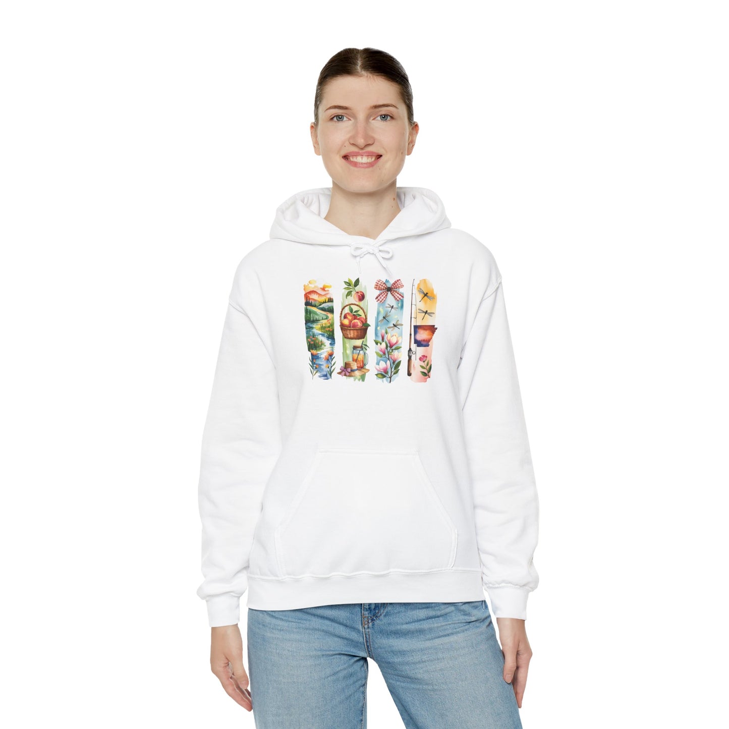Arkansas Nature Hoodie – Unisex Sweatshirt for Forest & River Lovers