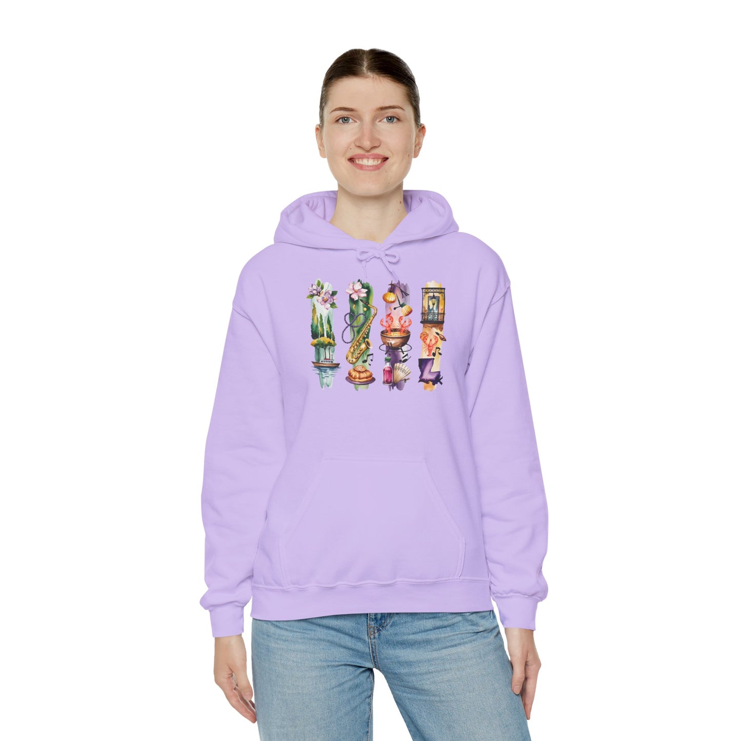 Louisiana Nature Hoodie – Unisex Sweatshirt for Music, Culture & Nature Lovers