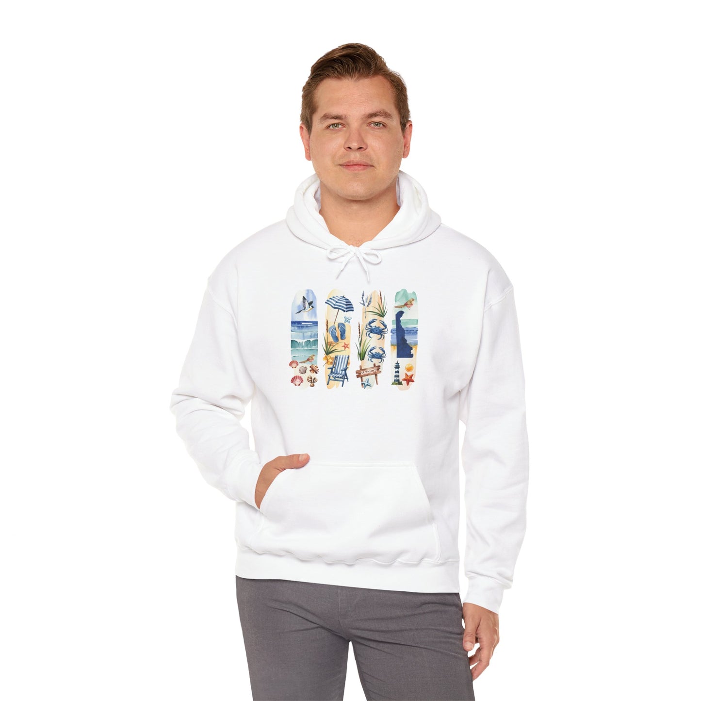 Delaware Nature Hoodie – Unisex Sweatshirt for Shoreline & Trail Lovers