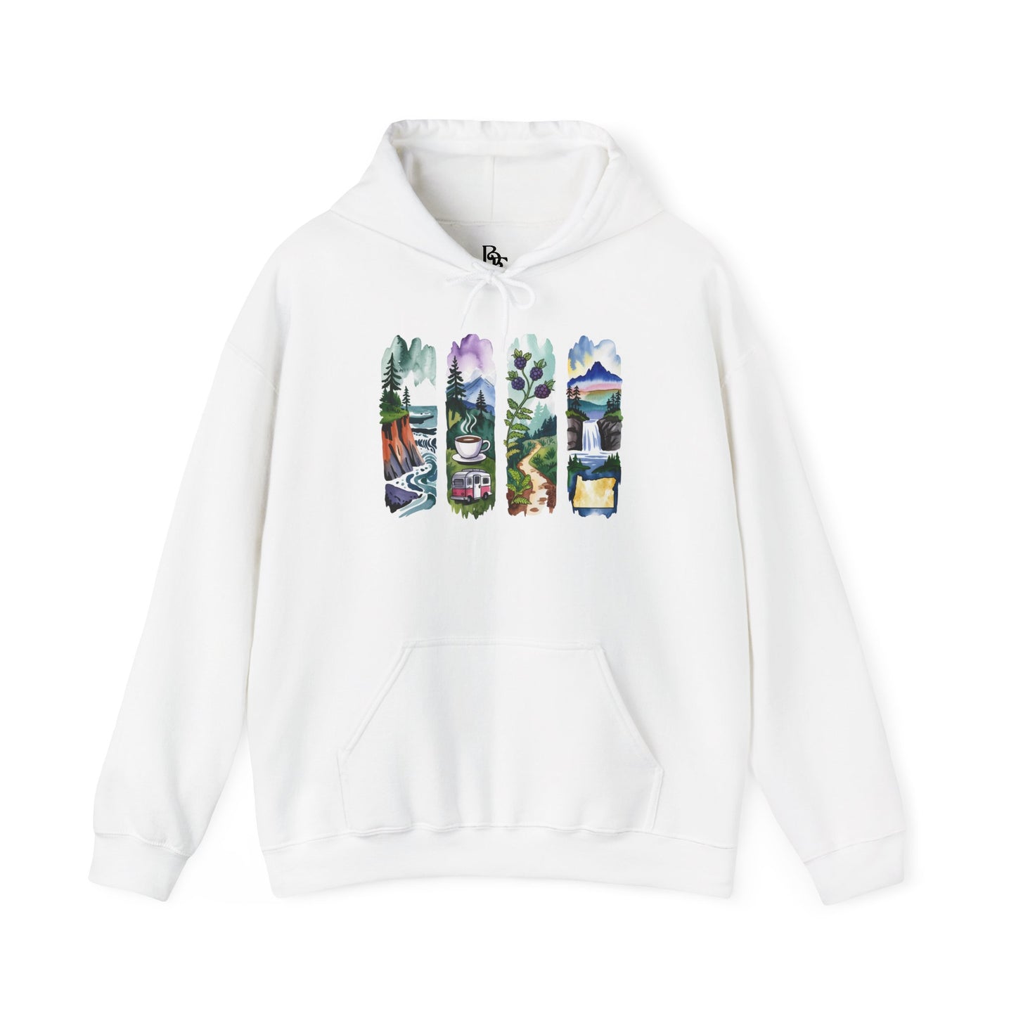 Oregon Nature Hoodie – Unisex Pacific Northwest Sweatshirt for Hikers & Adventure Enthusiasts