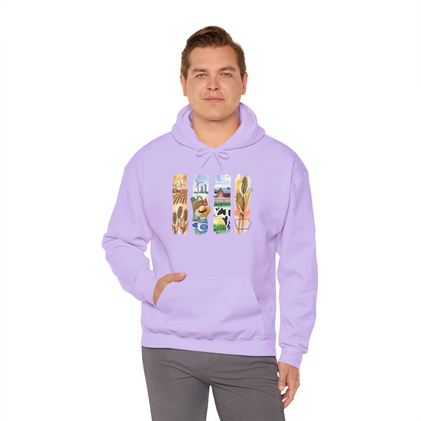 Iowa Nature Hoodie – Unisex Sweatshirt for Lounging or Exploring