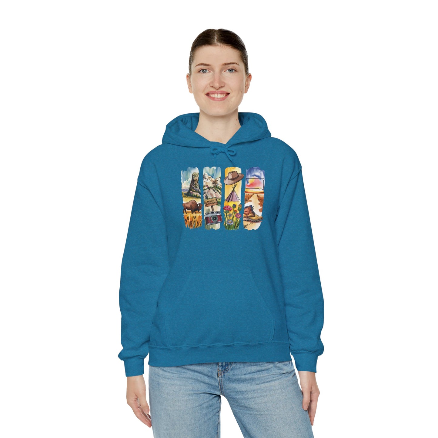 South Dakota Nature Hoodie – Unisex Sweatshirt for Outdoor Adventurers