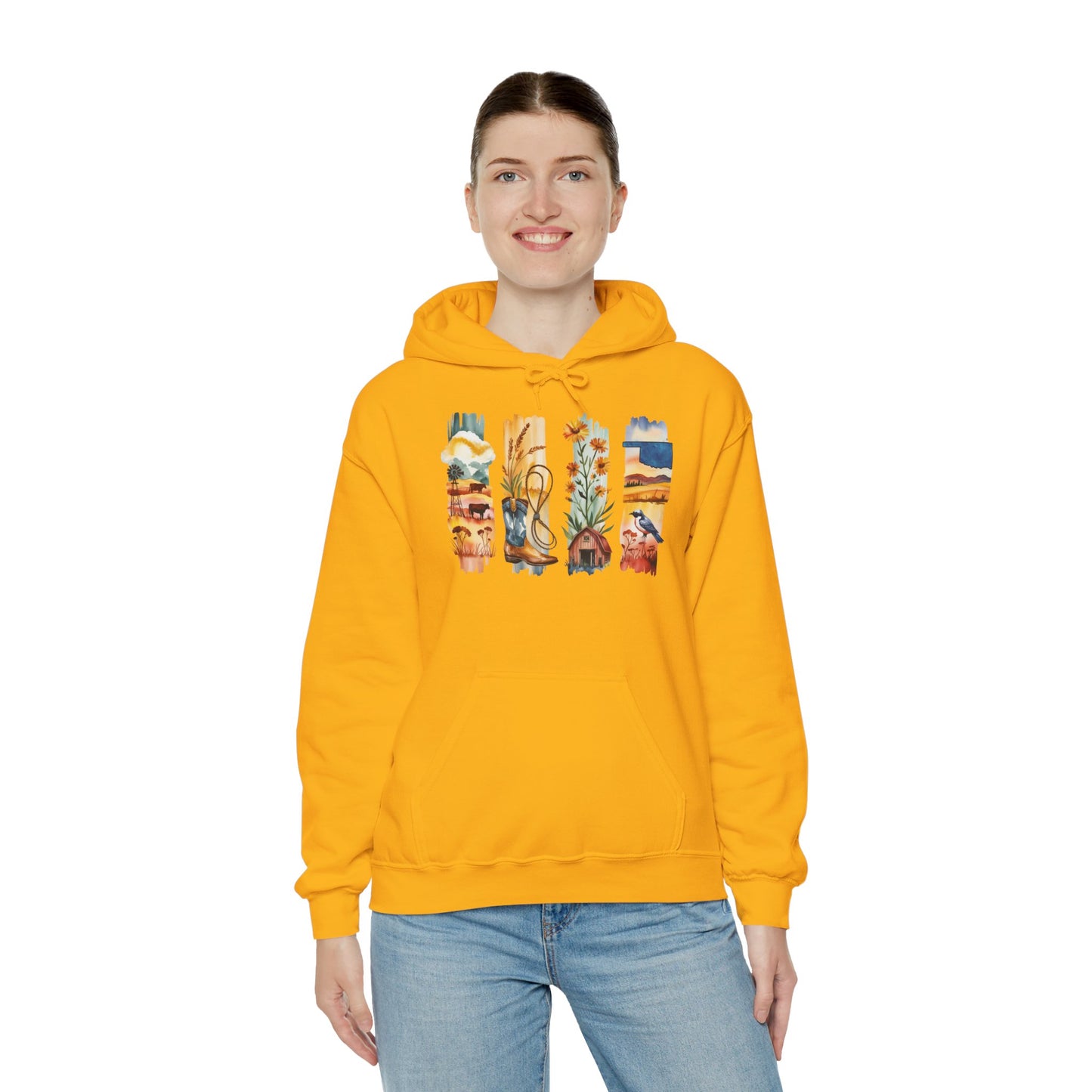 Oklahoma Nature Hoodie – Unisex Scenic Sweatshirt for Outdoor Adventurers