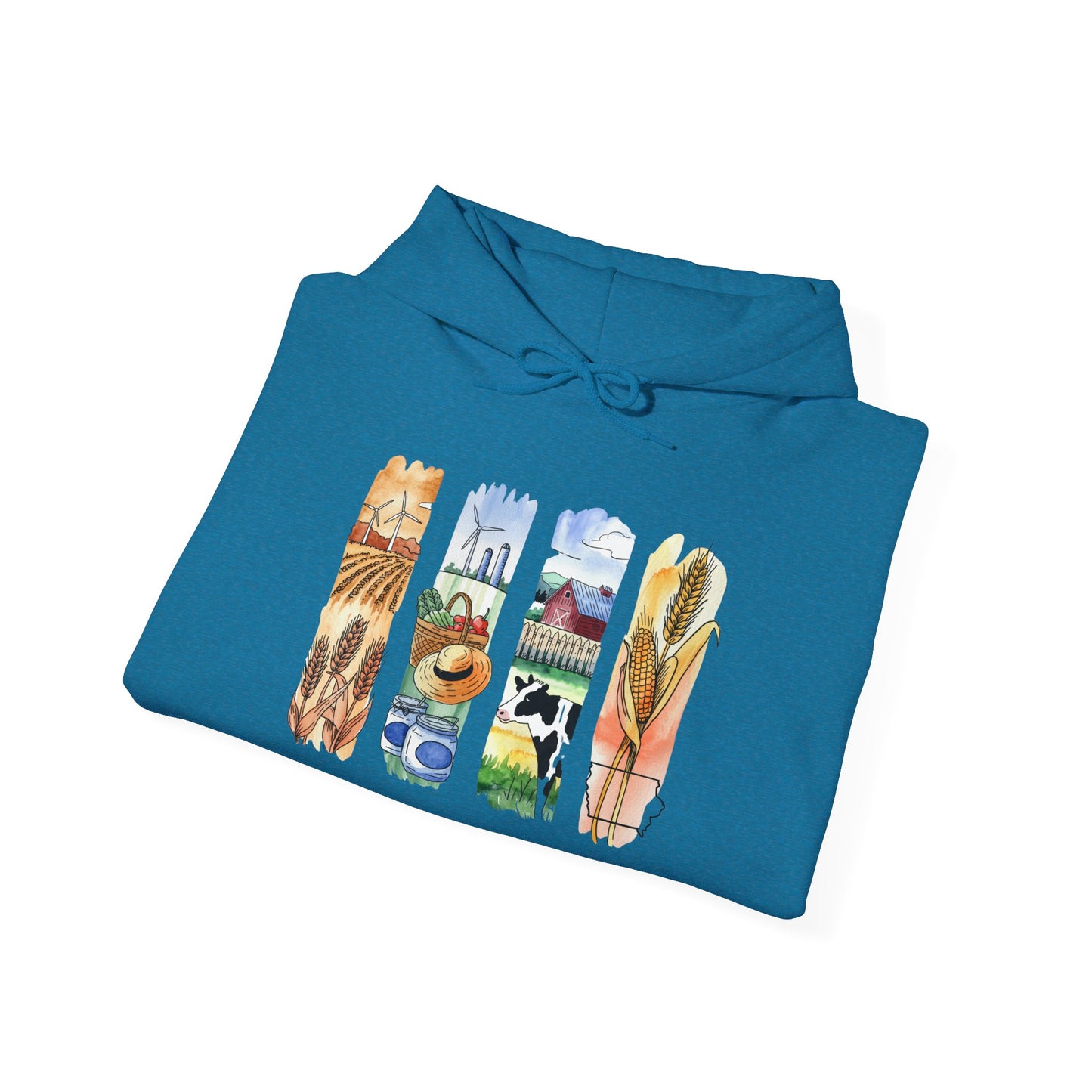 Iowa Nature Hoodie – Unisex Sweatshirt for Lounging or Exploring