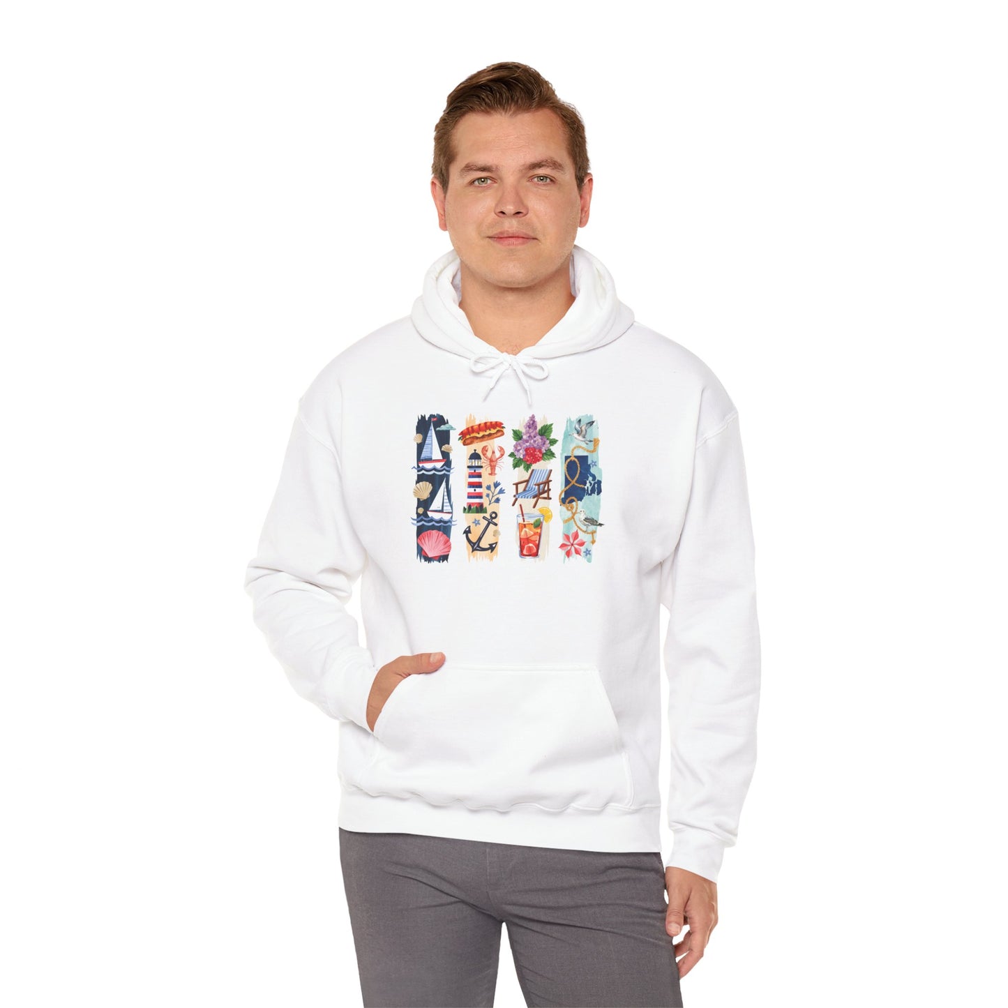 Rhode Island Nature Hoodie – Unisex Ocean State Sweatshirt for Coastal & Outdoor Lovers