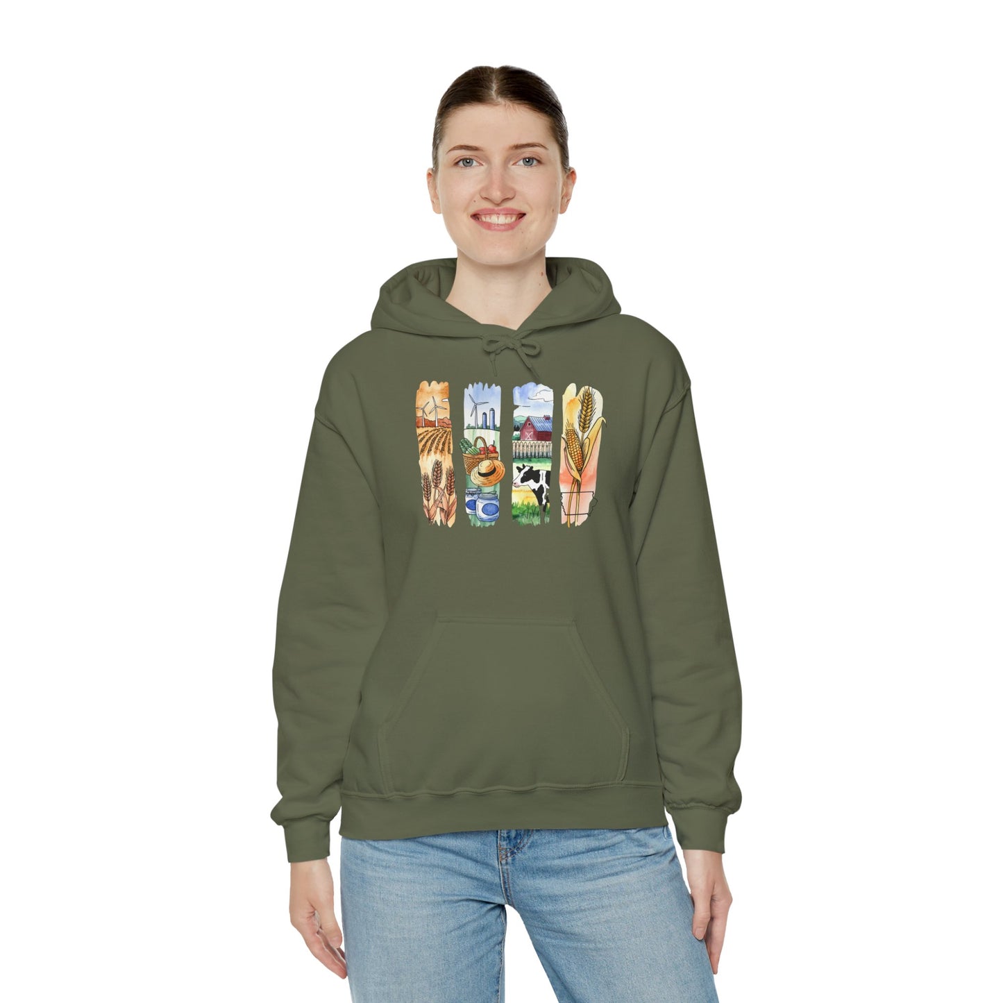 Iowa Nature Hoodie – Unisex Sweatshirt for Lounging or Exploring
