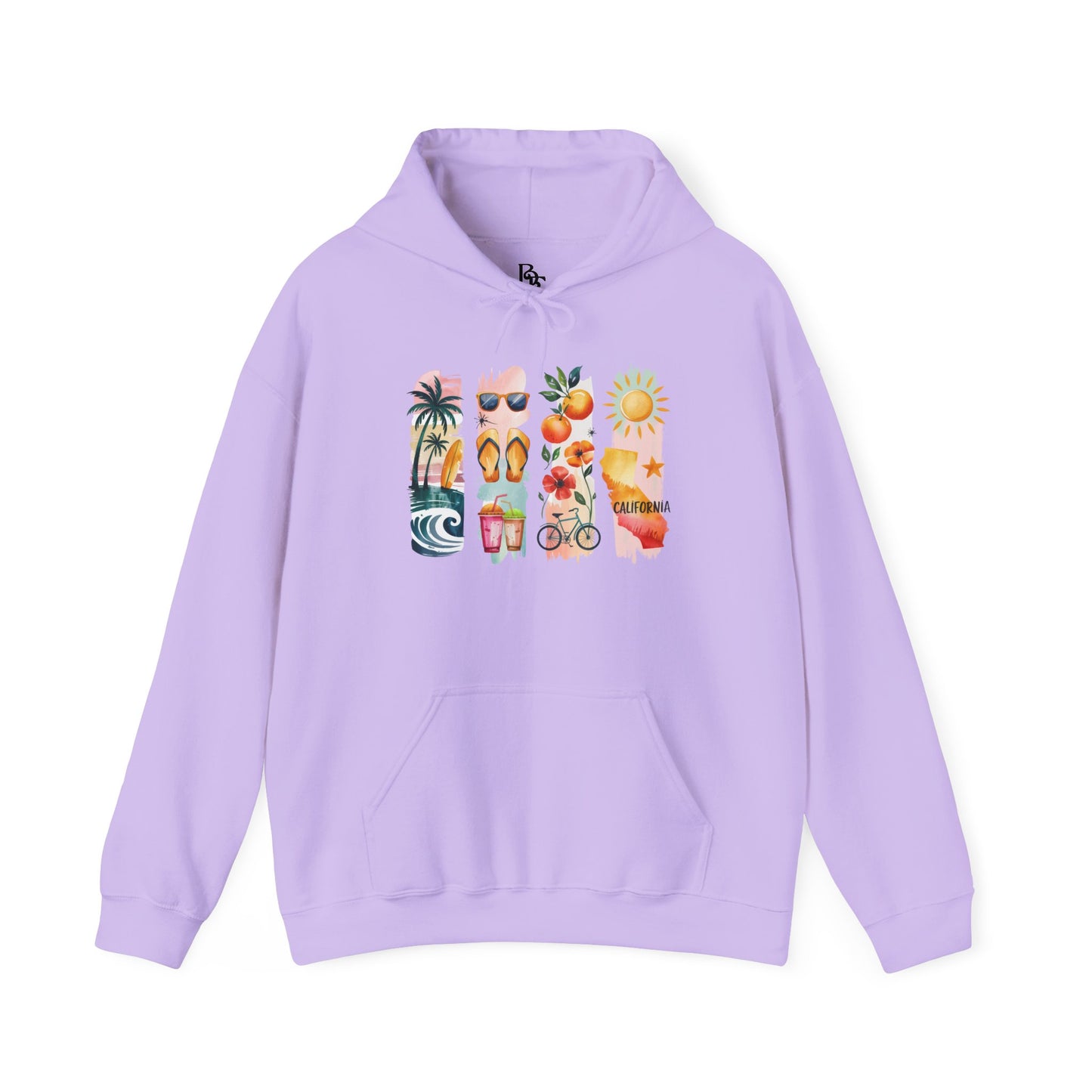 California Nature Hoodie – Unisex Sweatshirt for Water & Mountain Adventurers