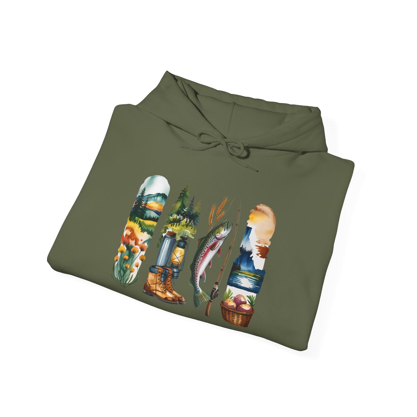 Idaho Nature Hoodie – Unisex Sweatshirt for Mountain & River Lovers