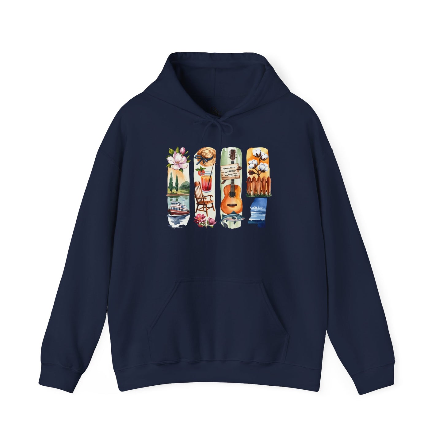 Mississippi Nature Hoodie – Unisex Sweatshirt for River & Forest Lovers