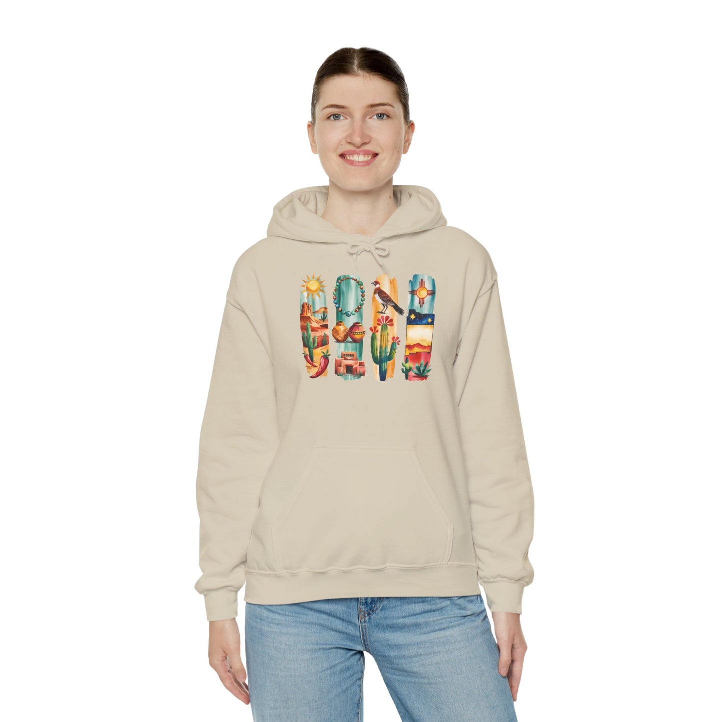 New Mexico Nature Hoodie – Unisex Sweatshirt for Desert & Mountain Lovers