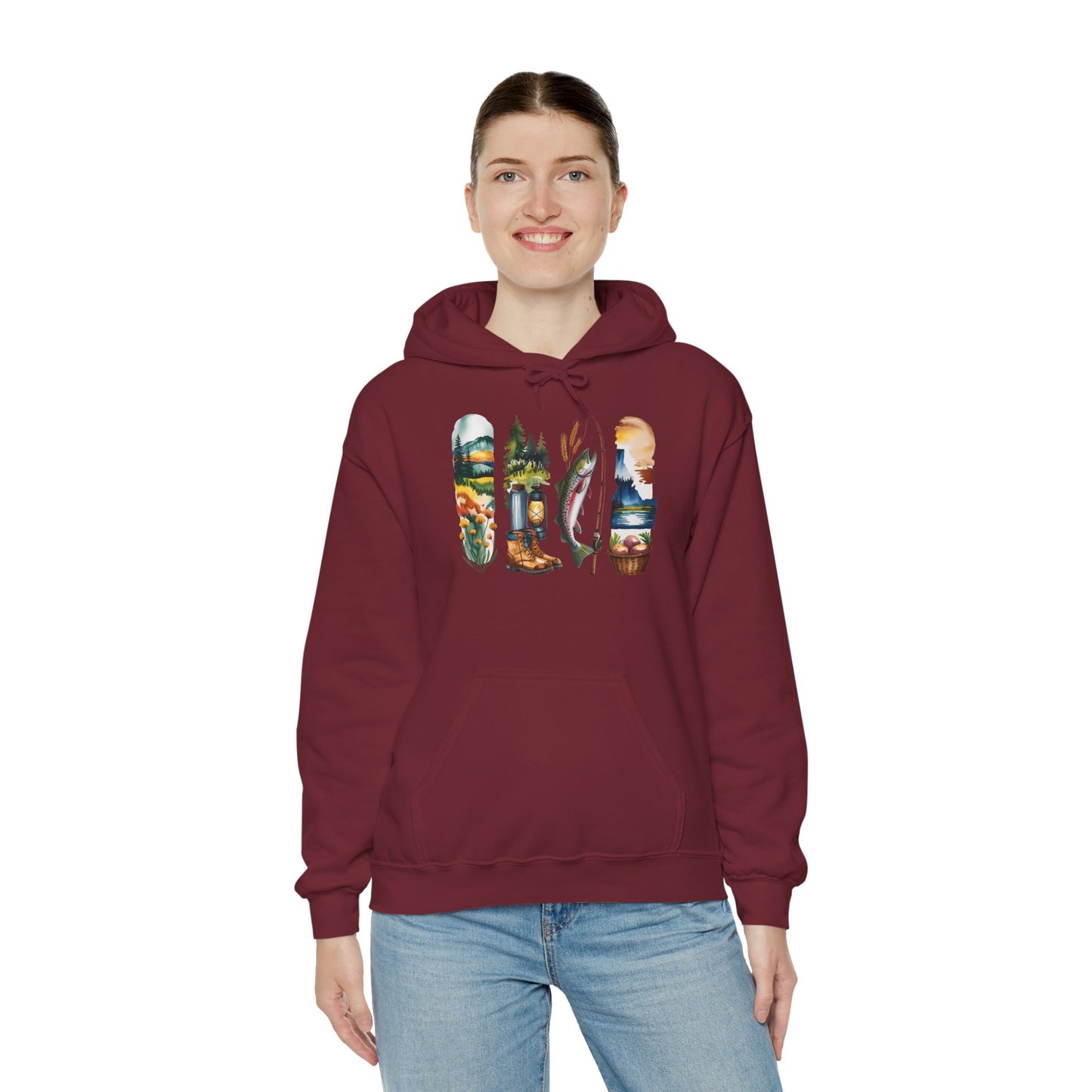 Idaho Nature Hoodie – Unisex Sweatshirt for Mountain & River Lovers