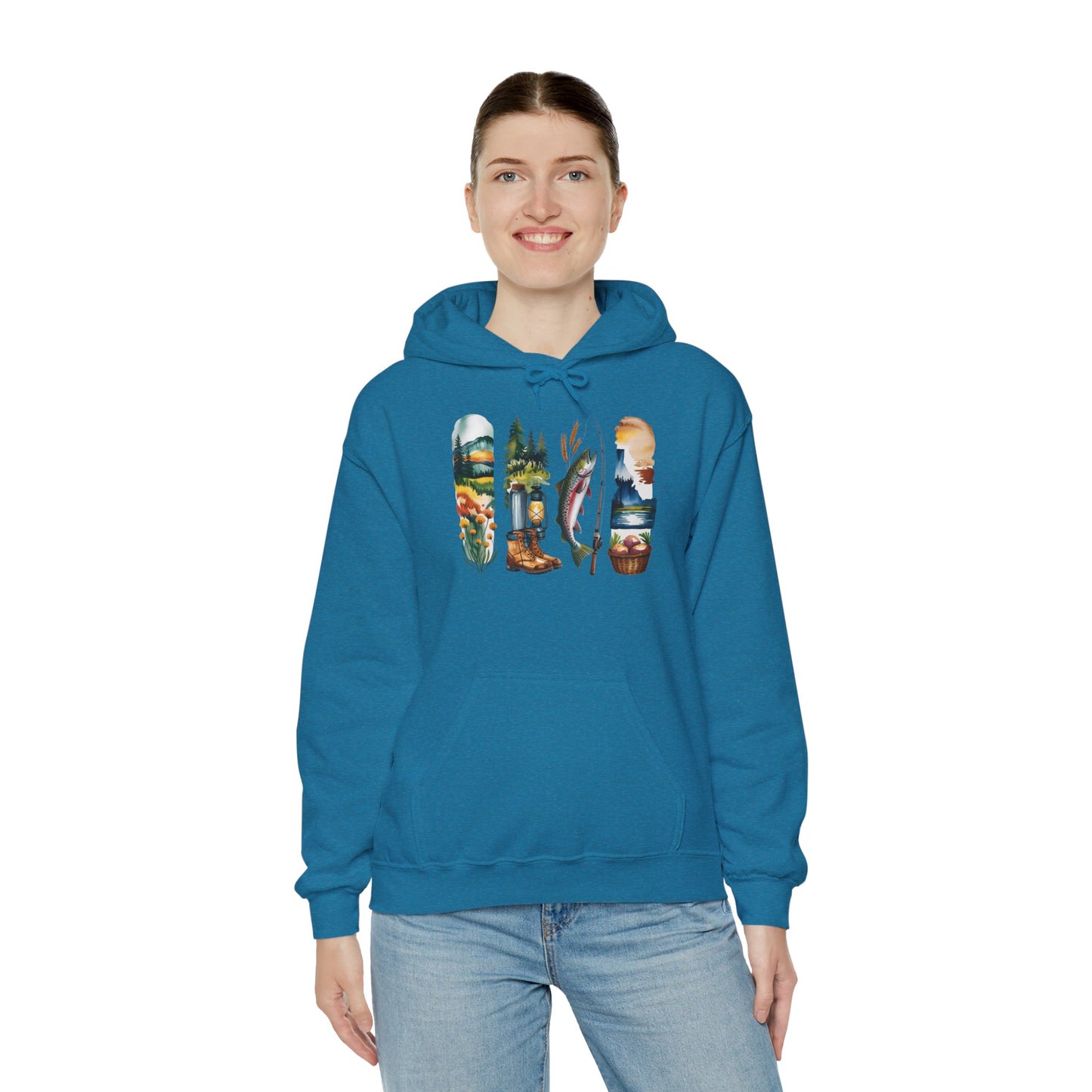 Idaho Nature Hoodie – Unisex Sweatshirt for Mountain & River Lovers