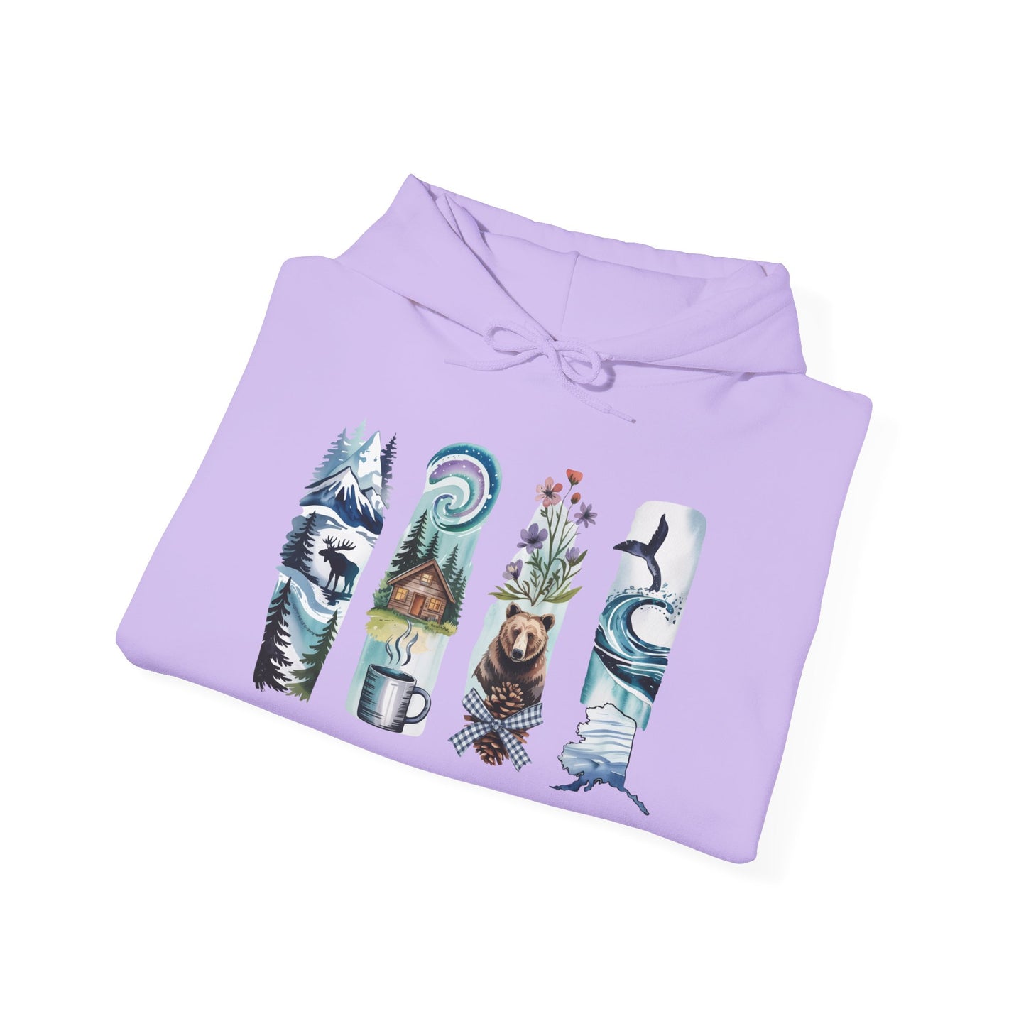 Alaska Nature Hoodie – Unisex Sweatshirt for Mountain & Glacier Explorers