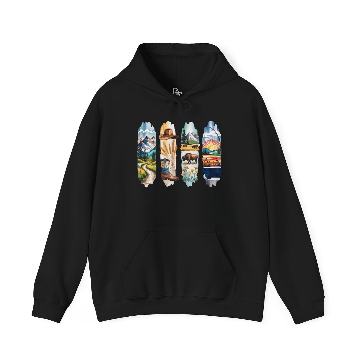 Montana Nature Hoodie – Unisex Big Sky Country Sweatshirt for Wilderness Lovers