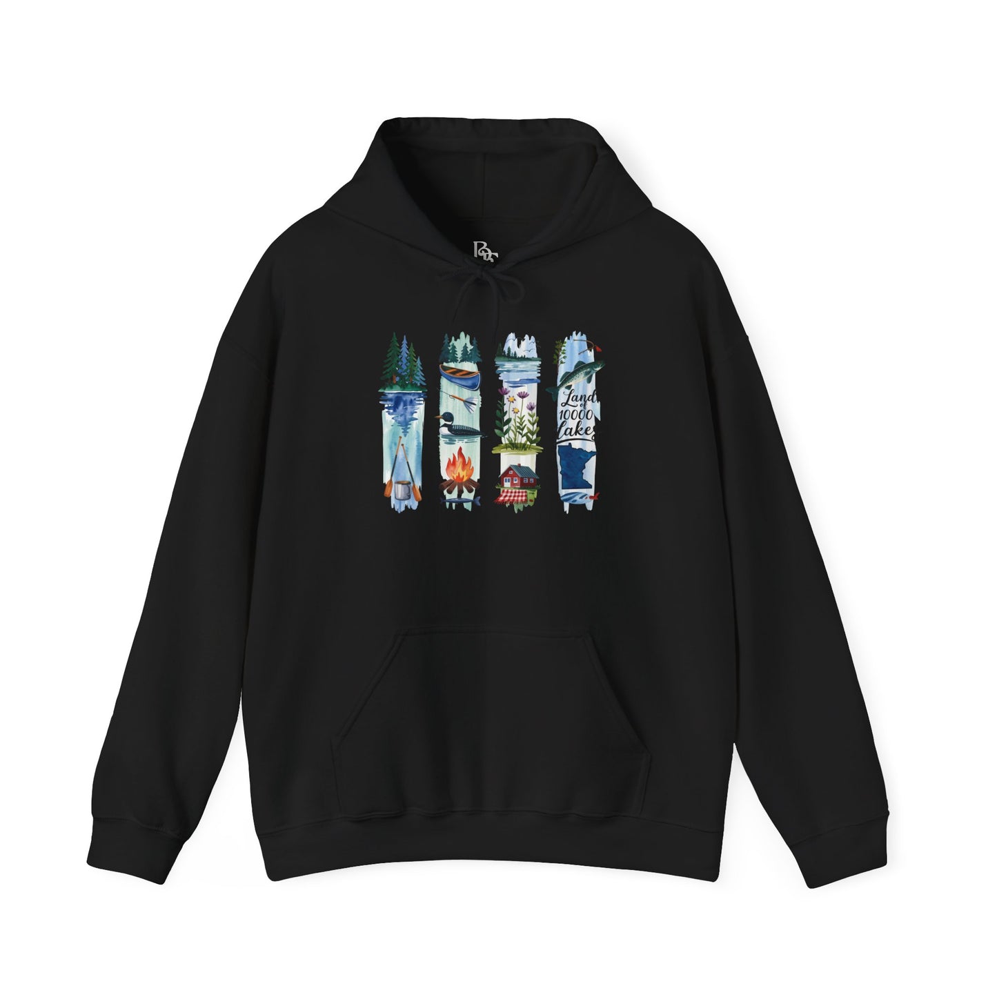 Minnesota Nature Hoodie – Unisex Sweatshirt for Forest & Lake Lovers