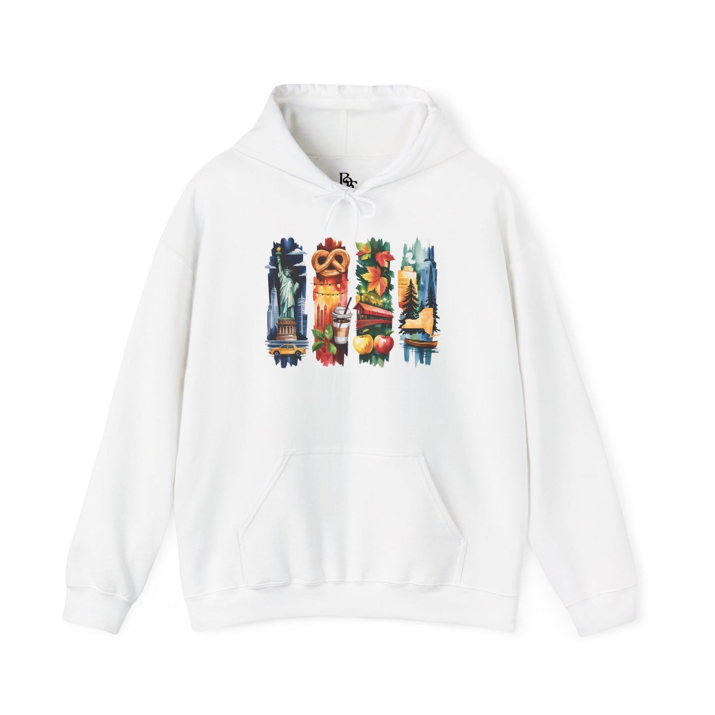New York Nature Hoodie – Unisex Empire State Sweatshirt for Tourists and Travelers