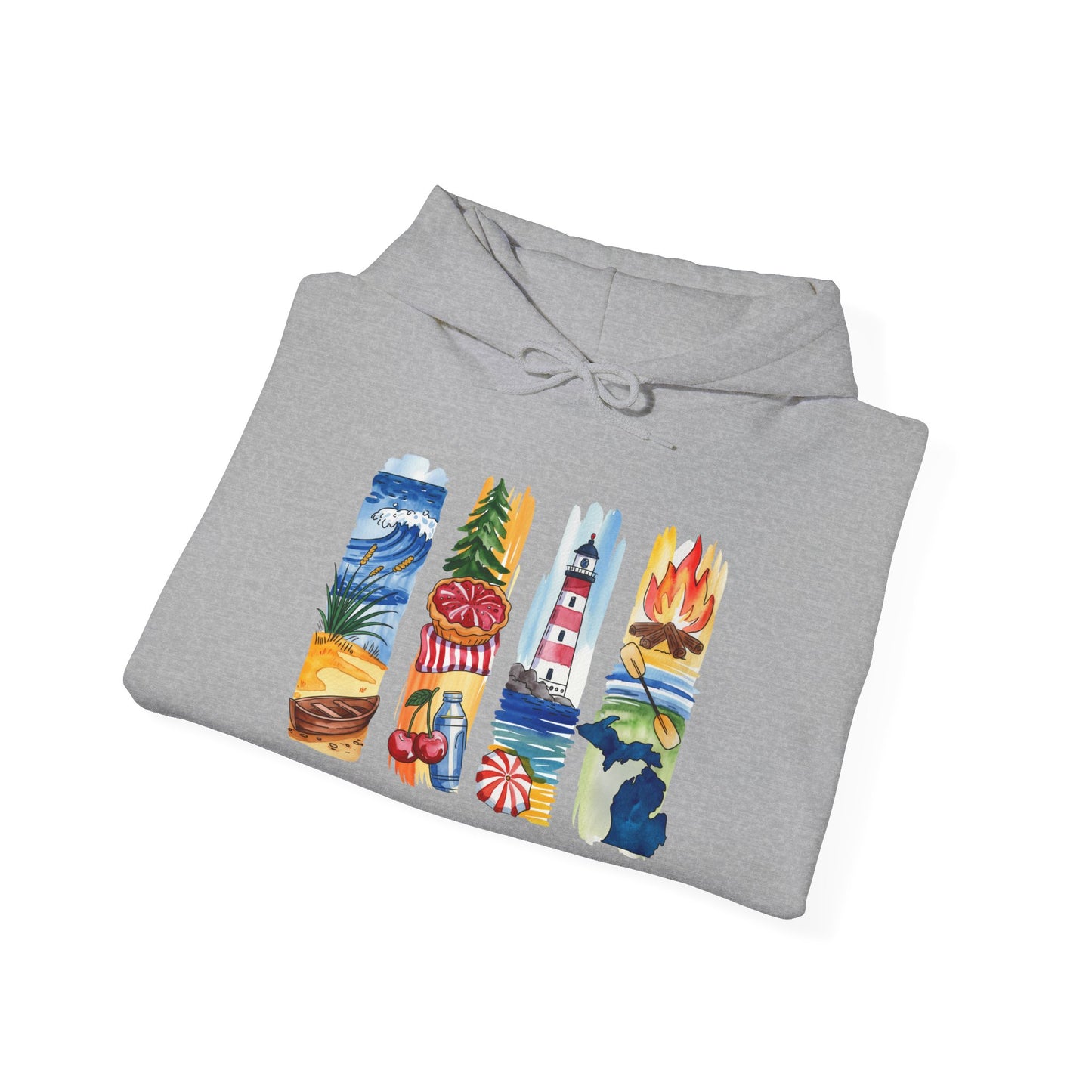 Michigan Nature Hoodie – Unisex Sweatshirt for Forest & Freshwater Lovers