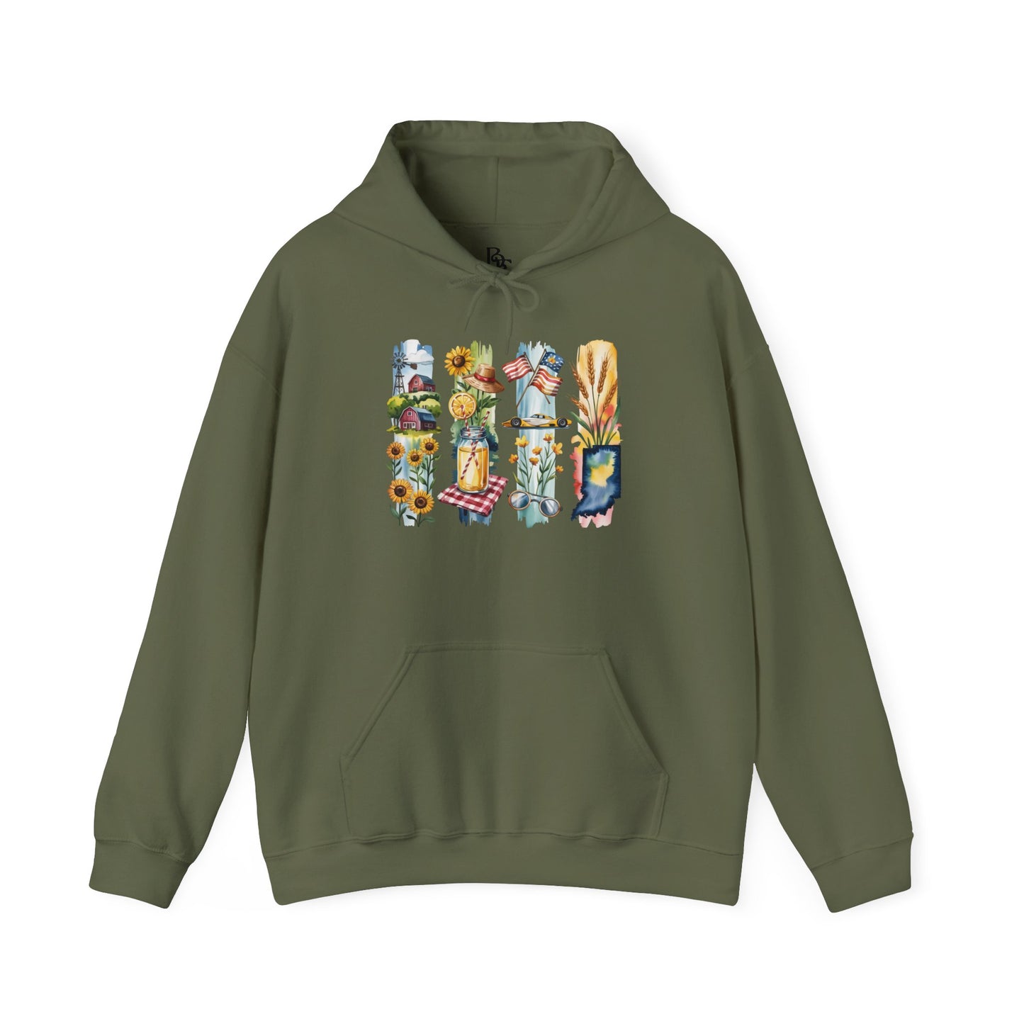 Indiana Nature Hoodie – Unisex Sweatshirt for Forest & Lakeside Wanderers