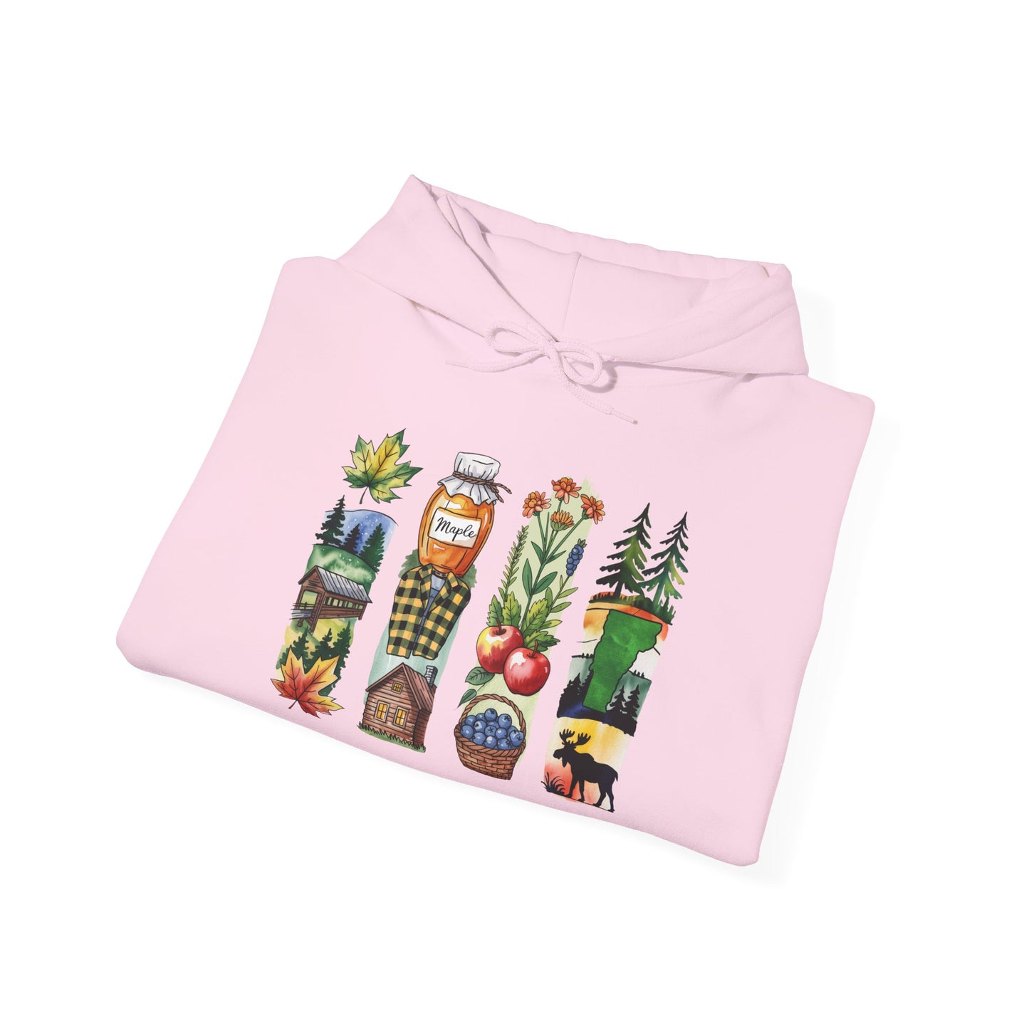 Vermont Nature Hoodie – Unisex Green Mountain State Sweatshirt for Outdoor Lovers & Travelers