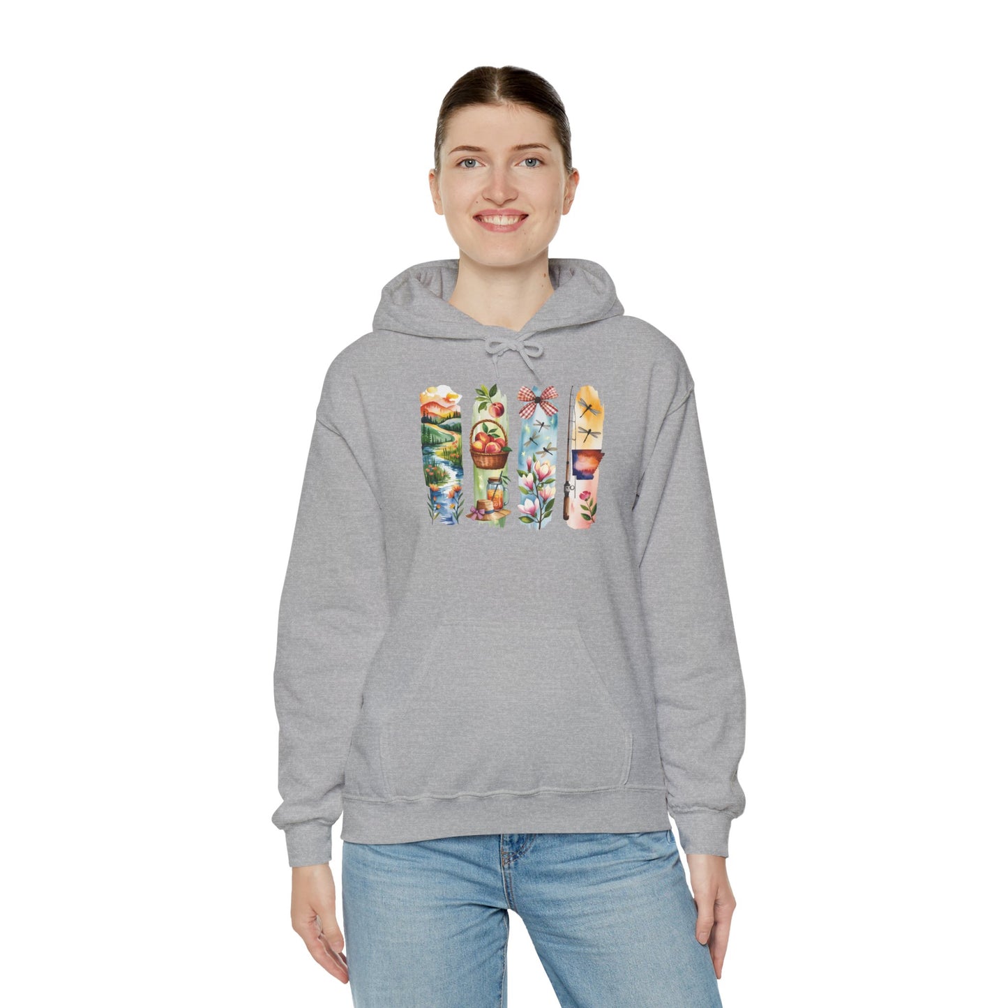 Arkansas Nature Hoodie – Unisex Sweatshirt for Forest & River Lovers