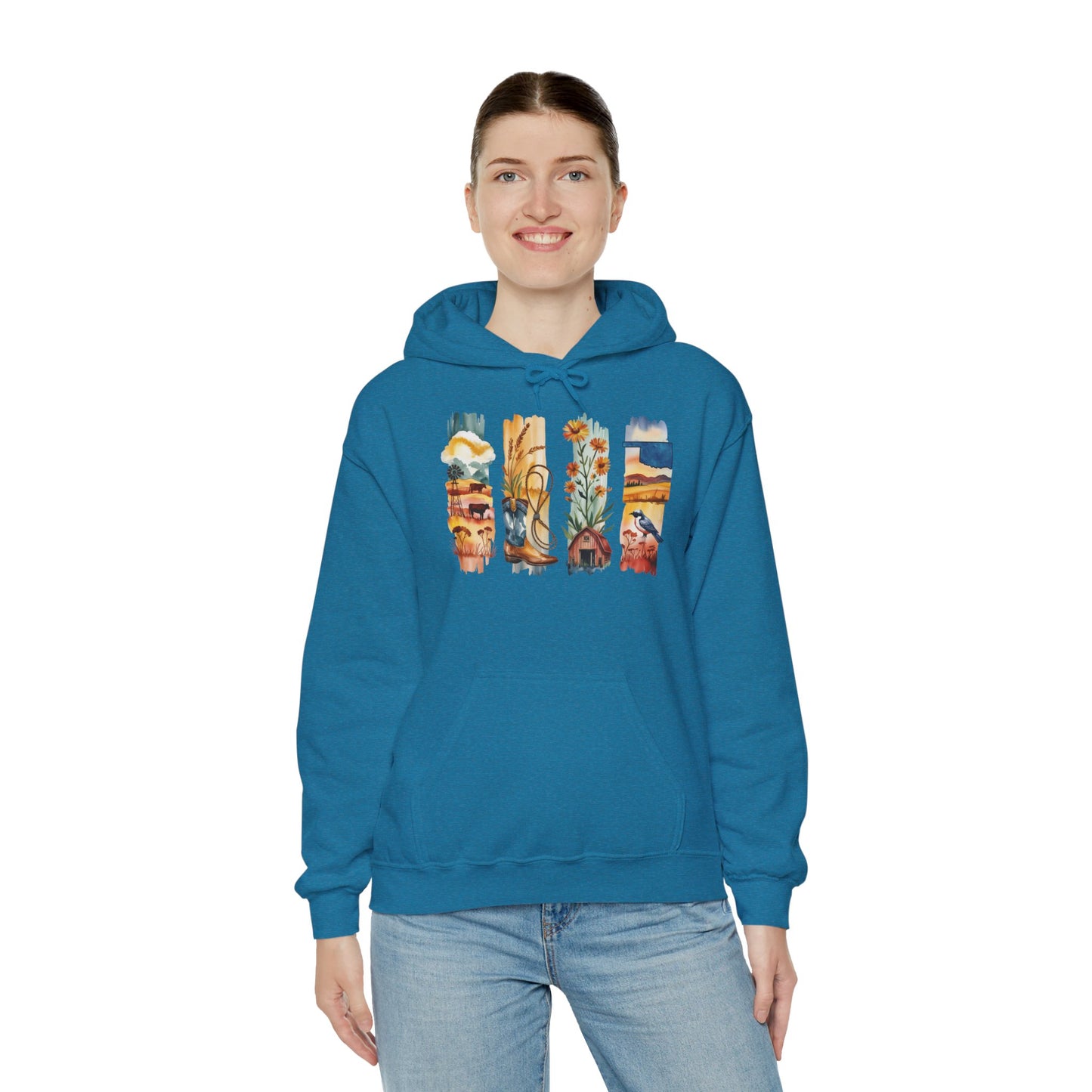 Oklahoma Nature Hoodie – Unisex Scenic Sweatshirt for Outdoor Adventurers