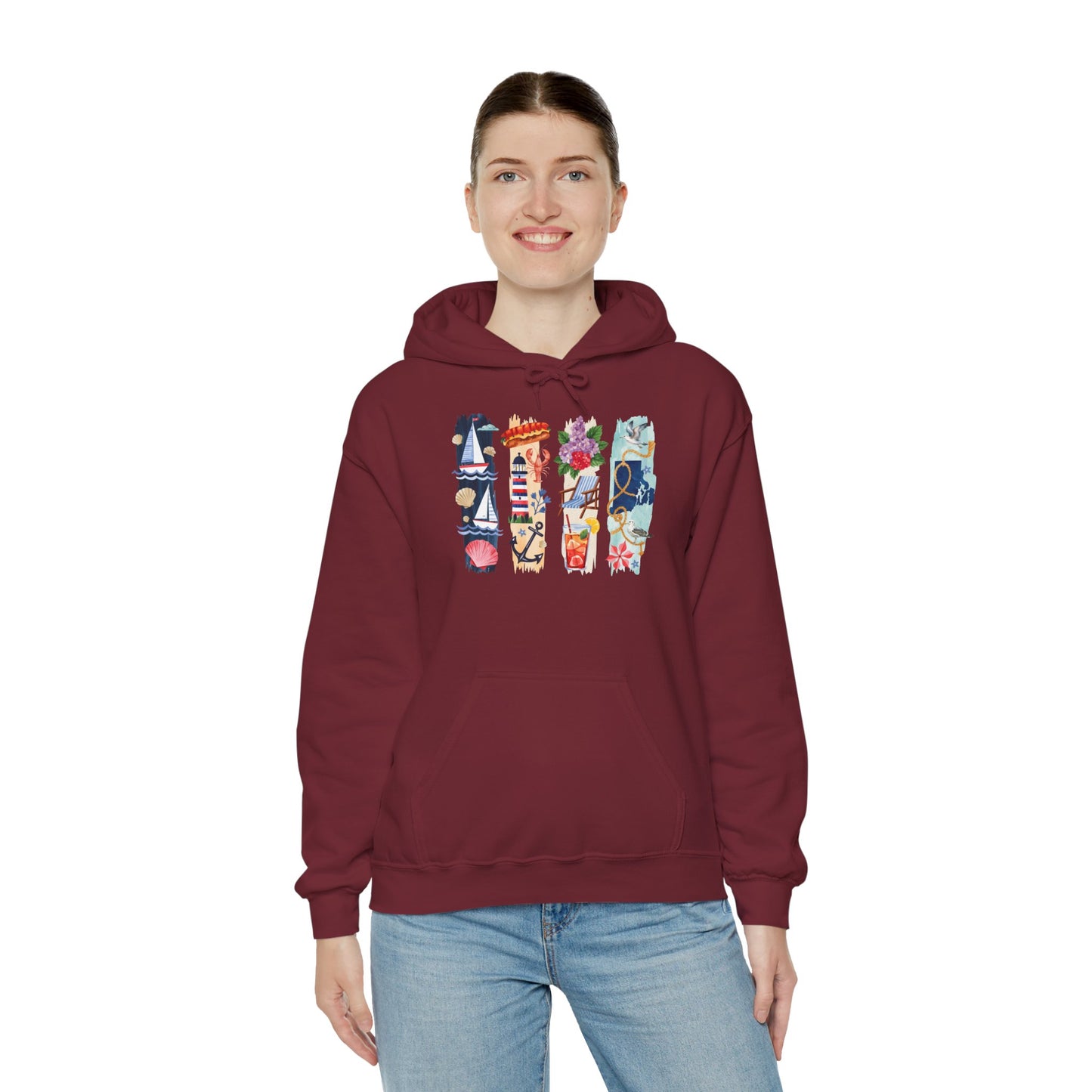Rhode Island Nature Hoodie – Unisex Ocean State Sweatshirt for Coastal & Outdoor Lovers