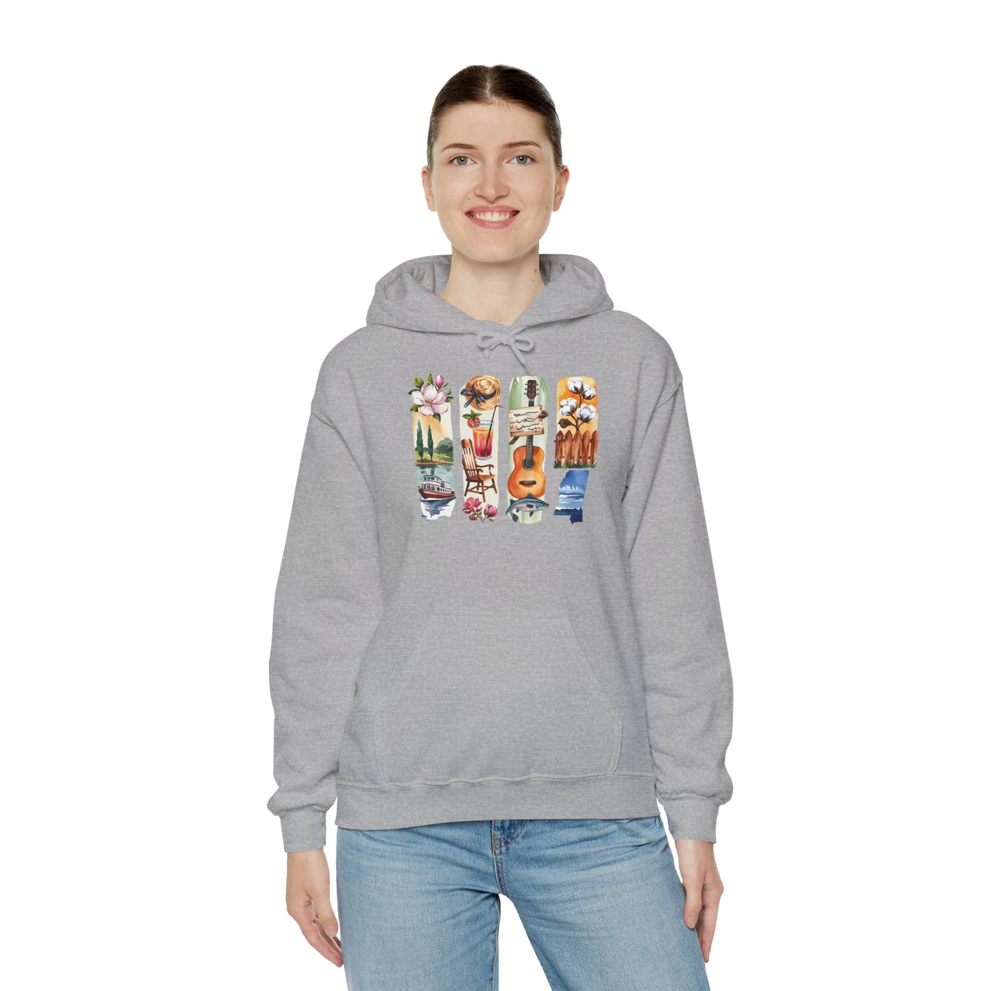 Mississippi Nature Hoodie – Unisex Sweatshirt for River & Forest Lovers