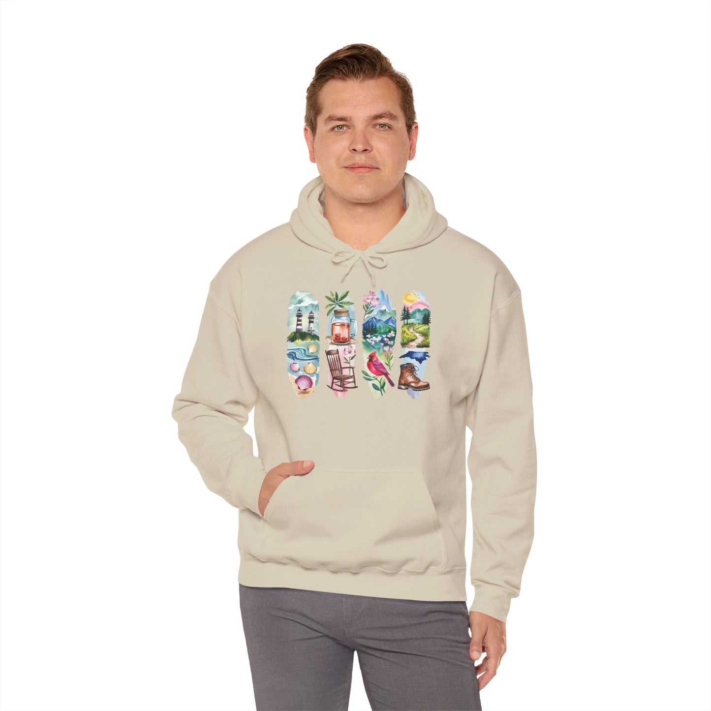North Carolina Nature Hoodie – Unisex Sweatshirt for Nature Lovers