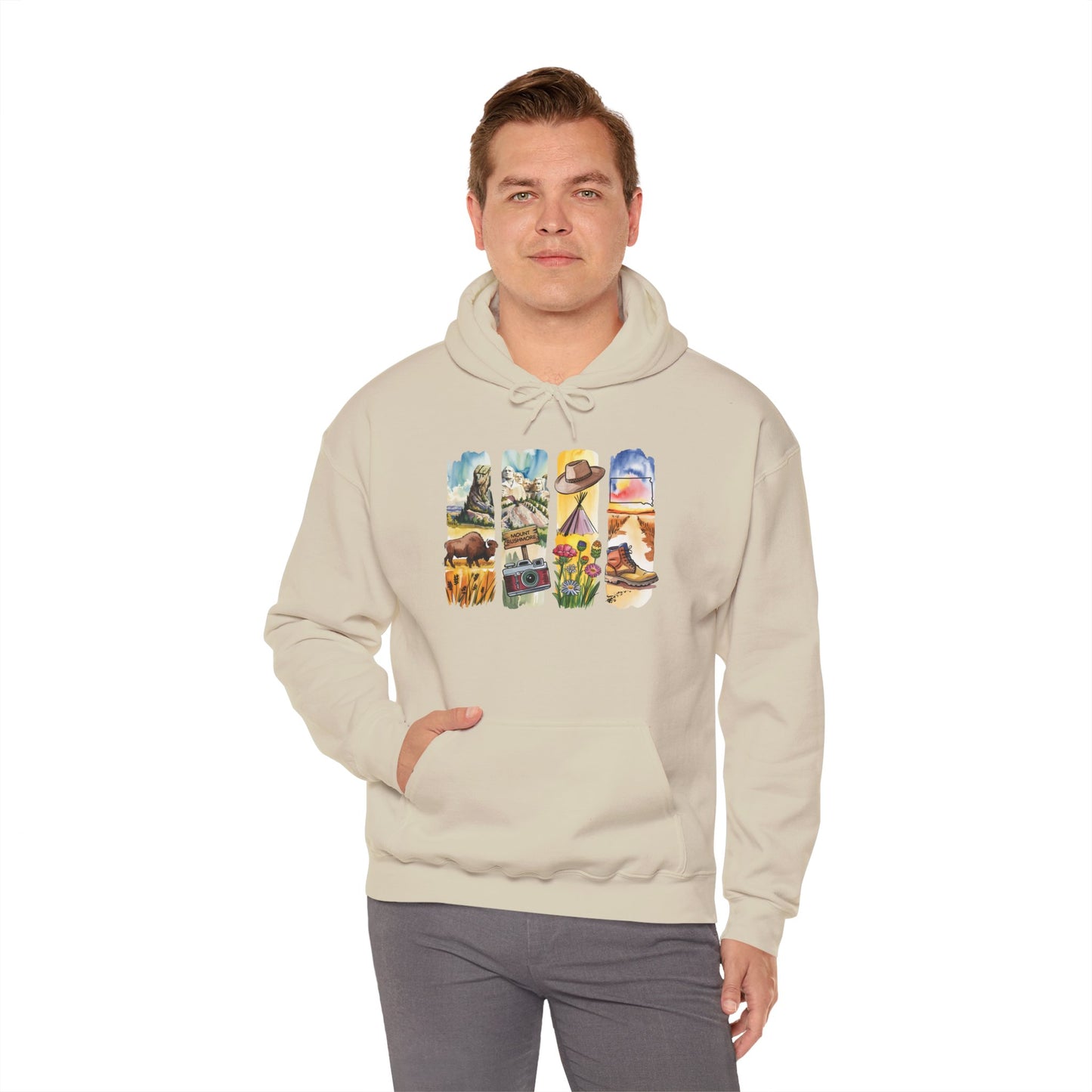 South Dakota Nature Hoodie – Unisex Sweatshirt for Outdoor Adventurers